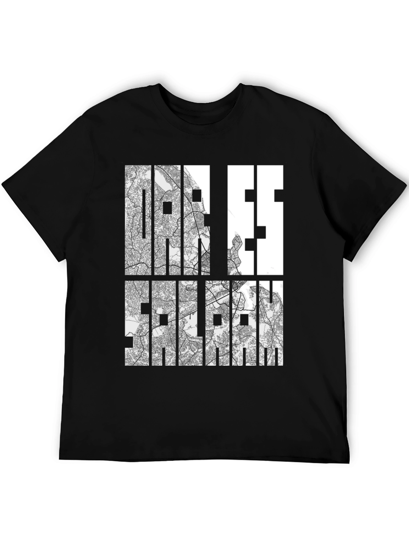 Dar Es Salaam Map T-Shirt - City Streetwear