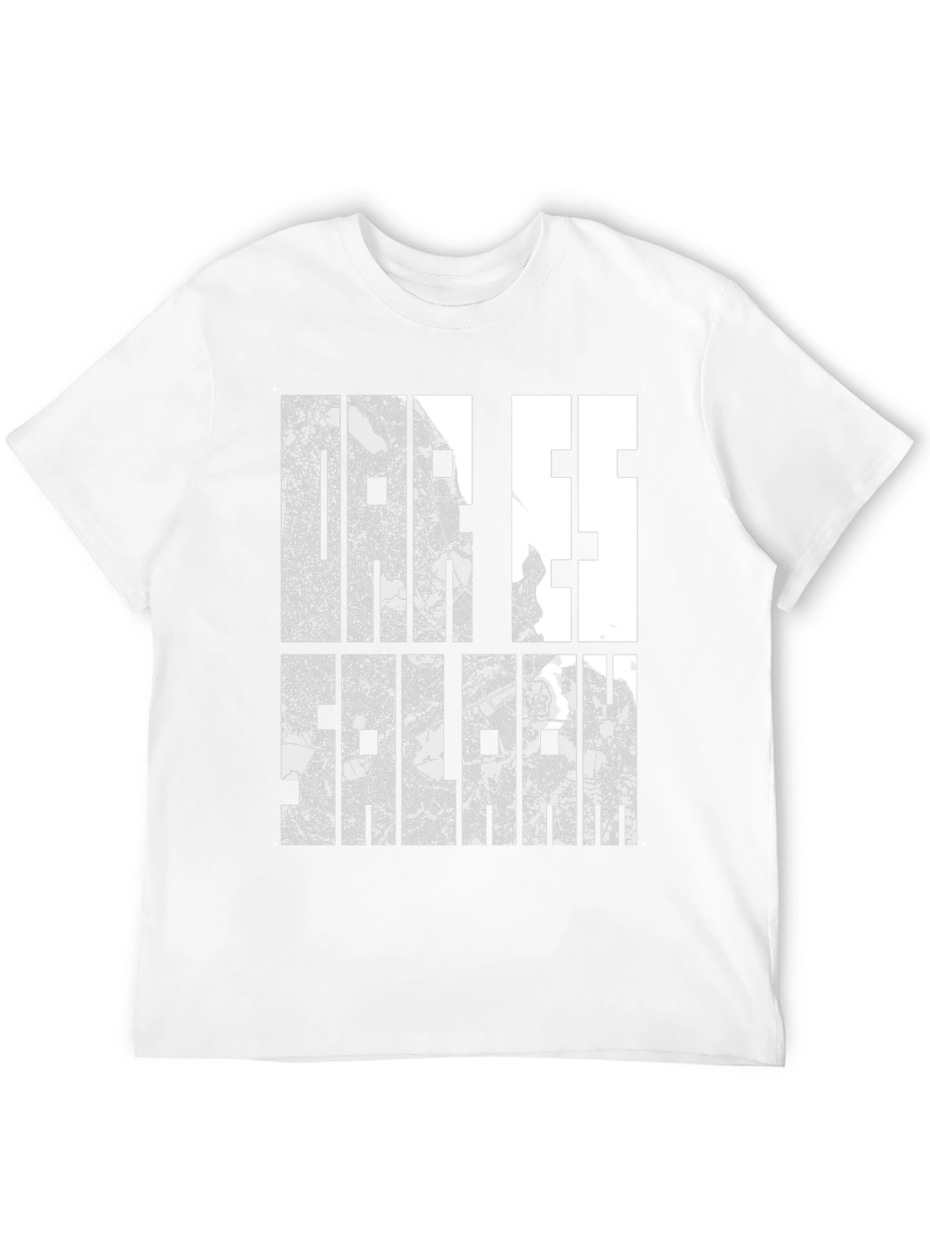Dar Es Salaam Map T-Shirt - City Streetwear