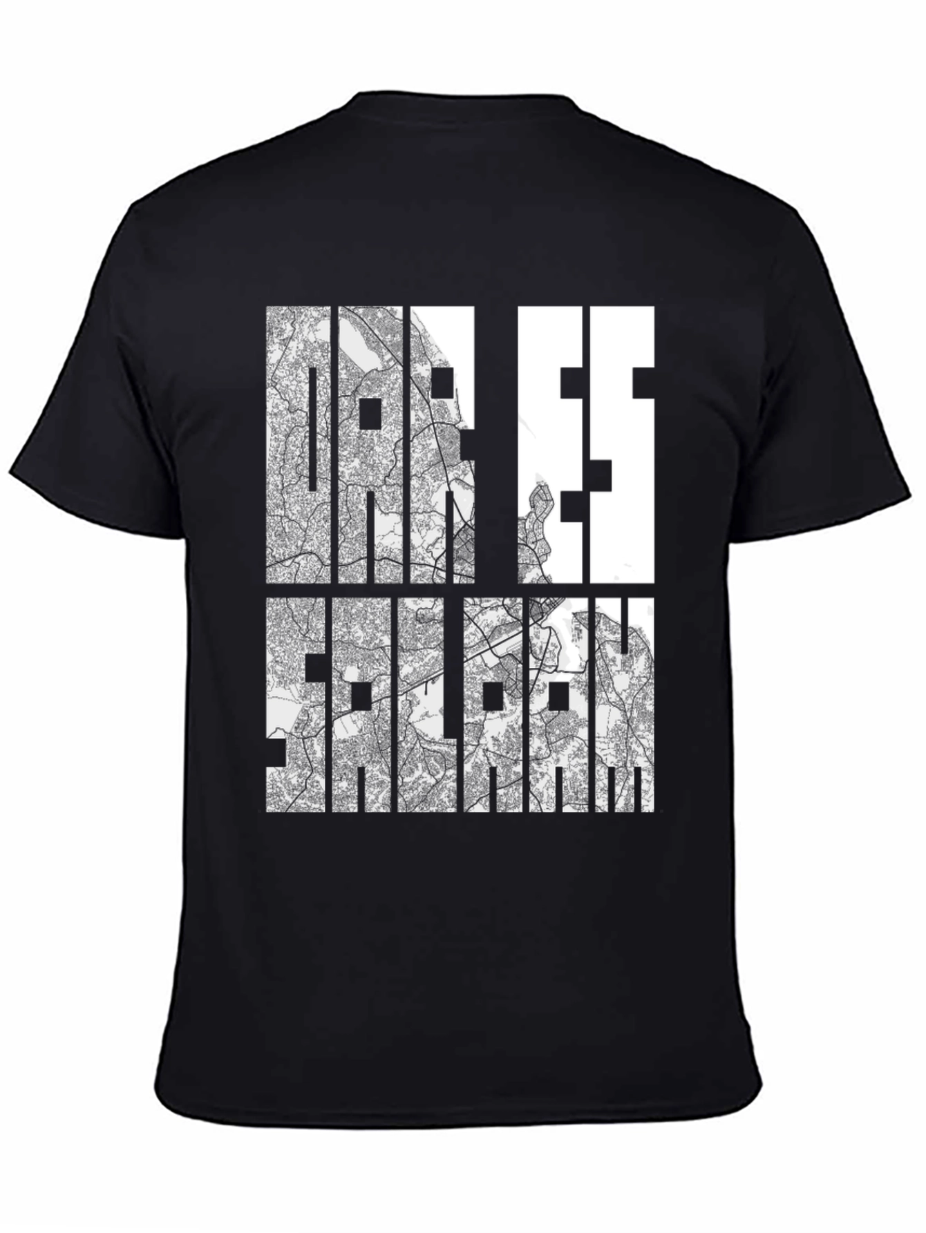 Dar Es Salaam Map T-Shirt - City Streetwear