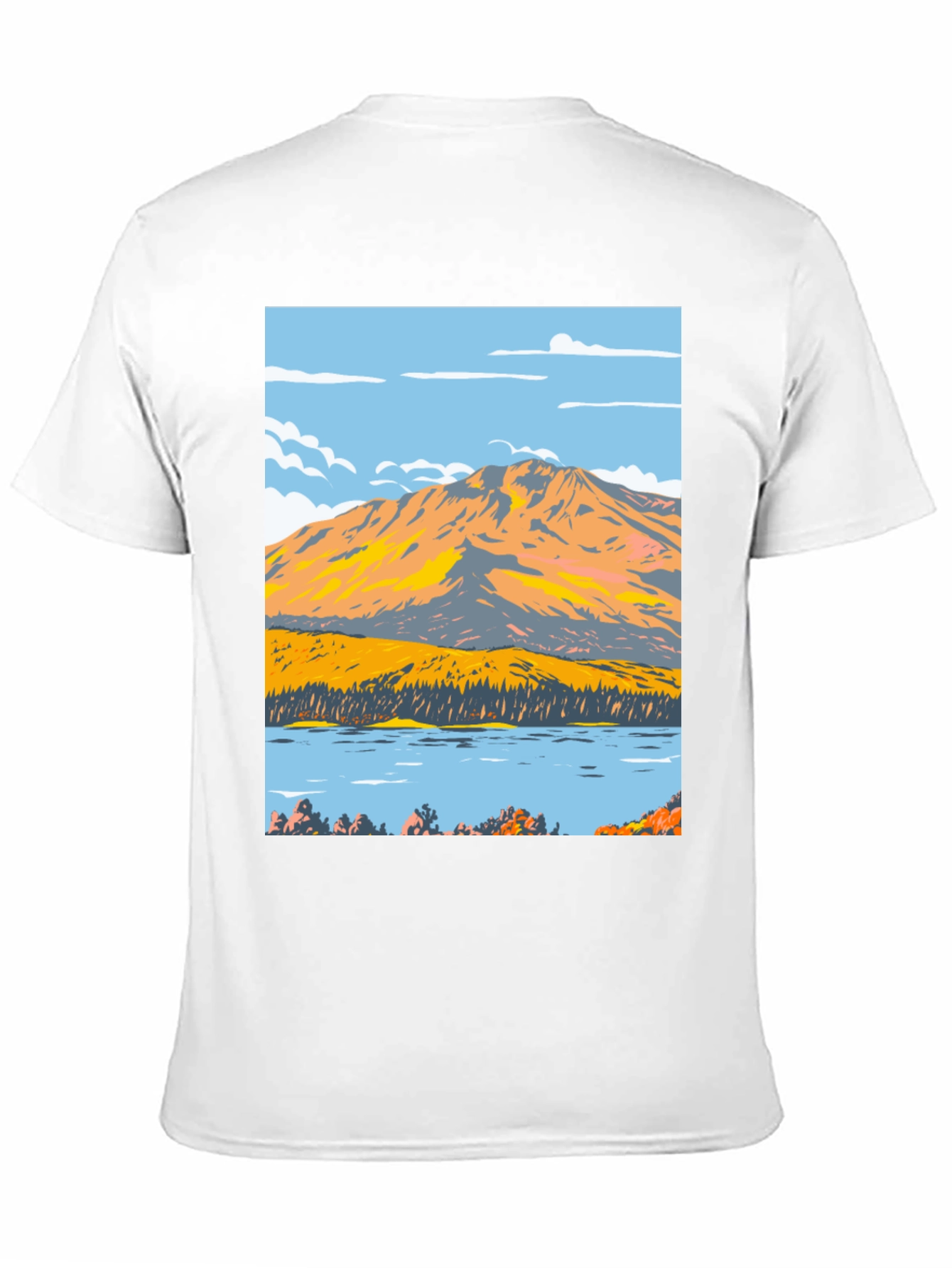 Mountain Lake Graphic Tee - Nature Inspired Design