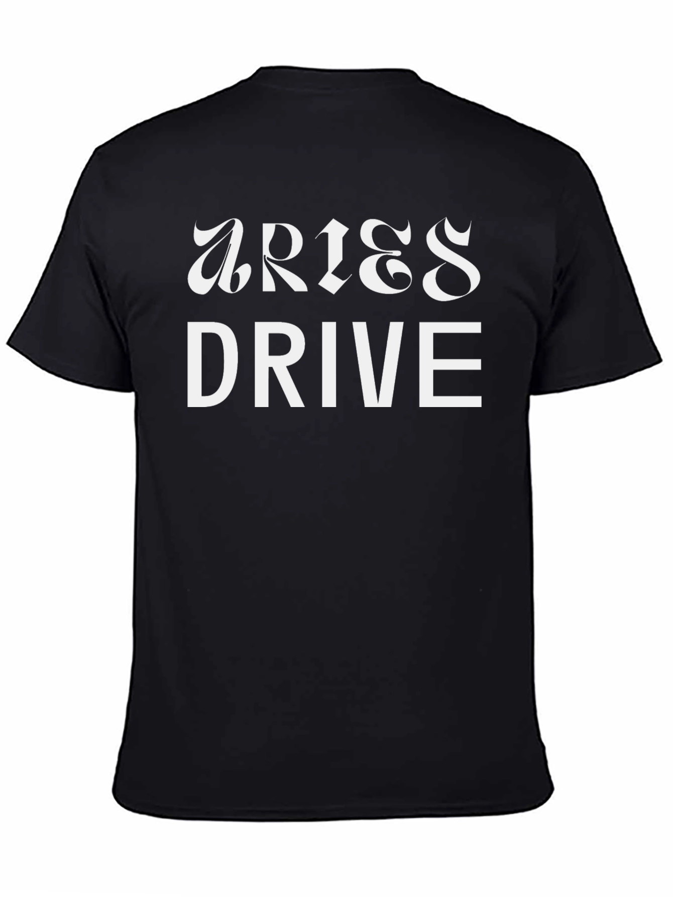 Aries Drive Black Graphic Tee - Bold Style