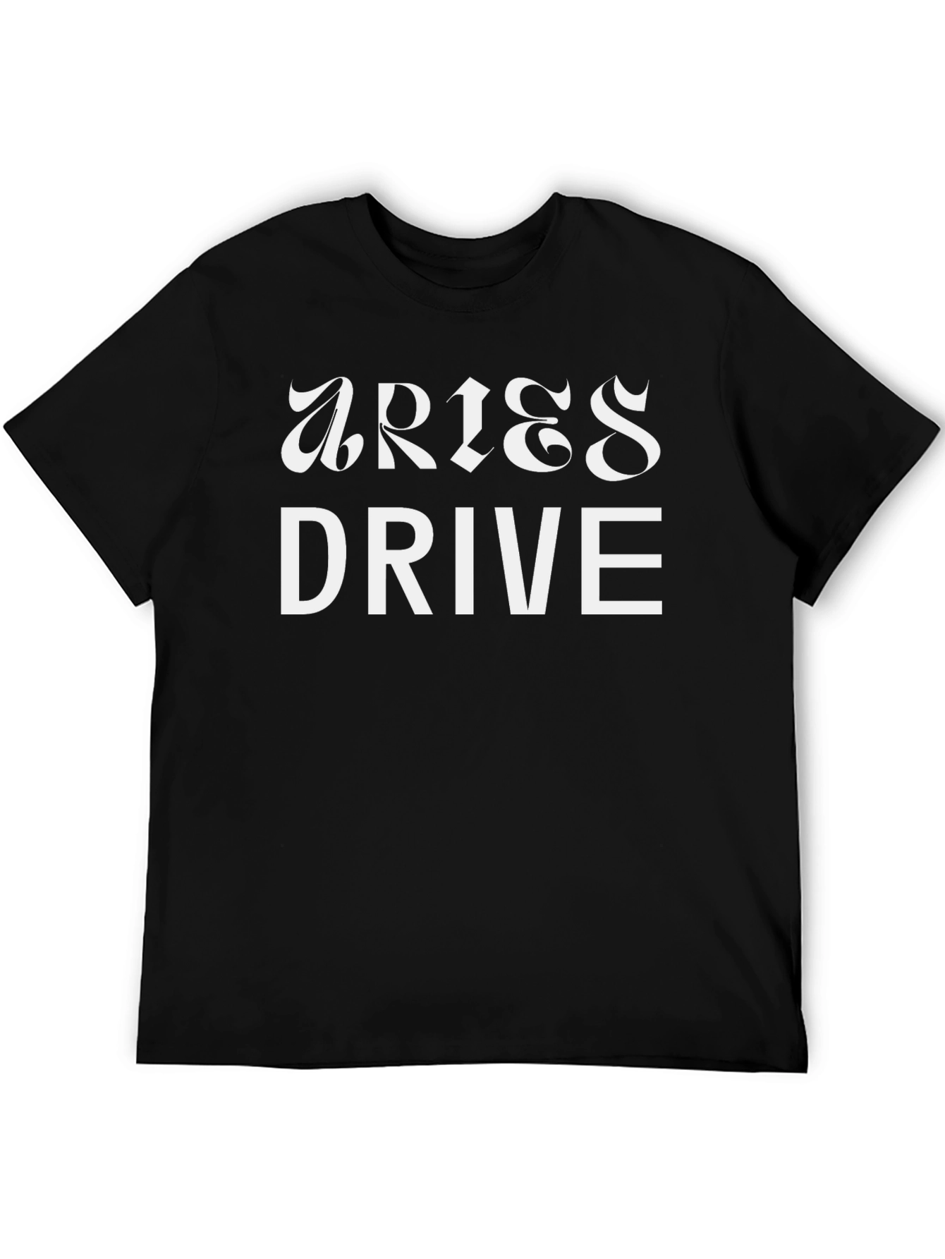 Aries Drive Black Graphic Tee - Bold Style