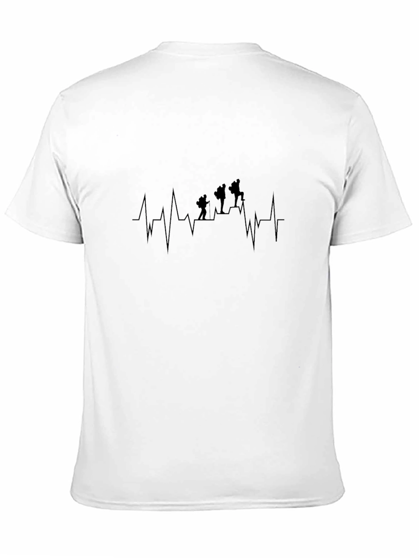 Hiking Heartbeat T-Shirt - Adventure Awaits!