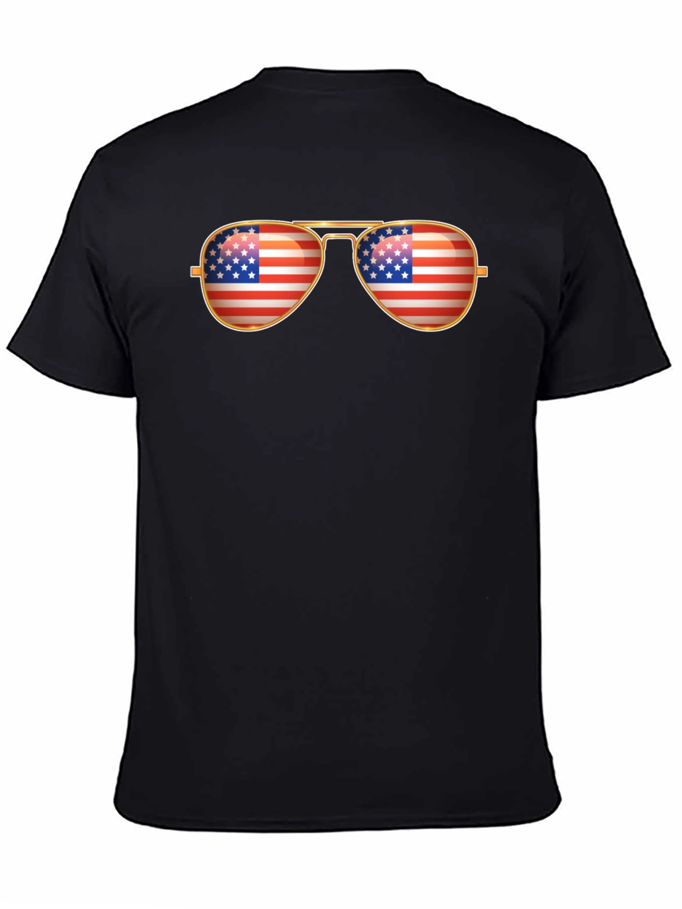American Flag Aviator Sunglasses T-Shirt