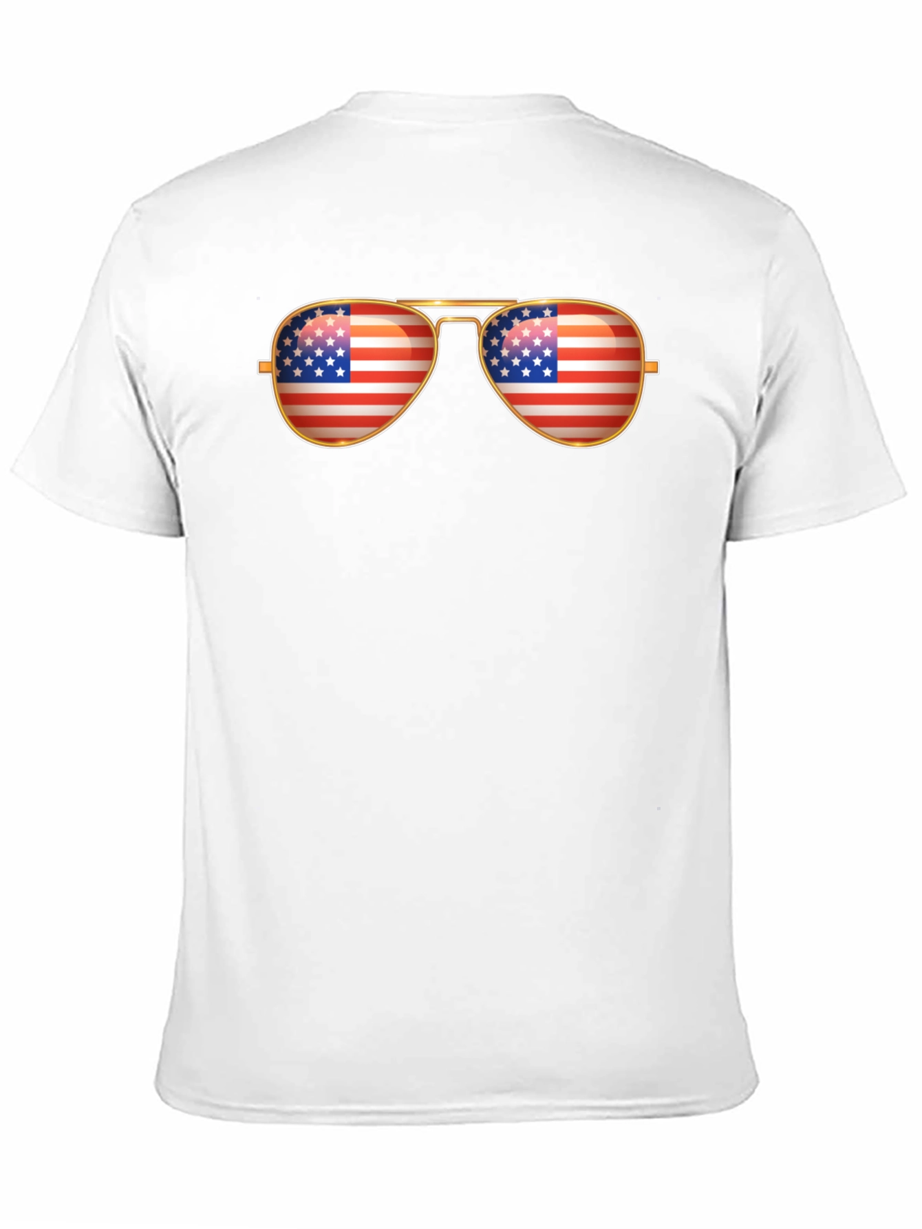 American Flag Aviator Sunglasses T-Shirt