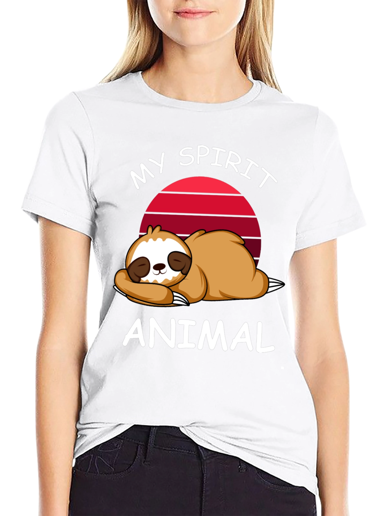 My Spirit Animal Sloth Graphic Tee