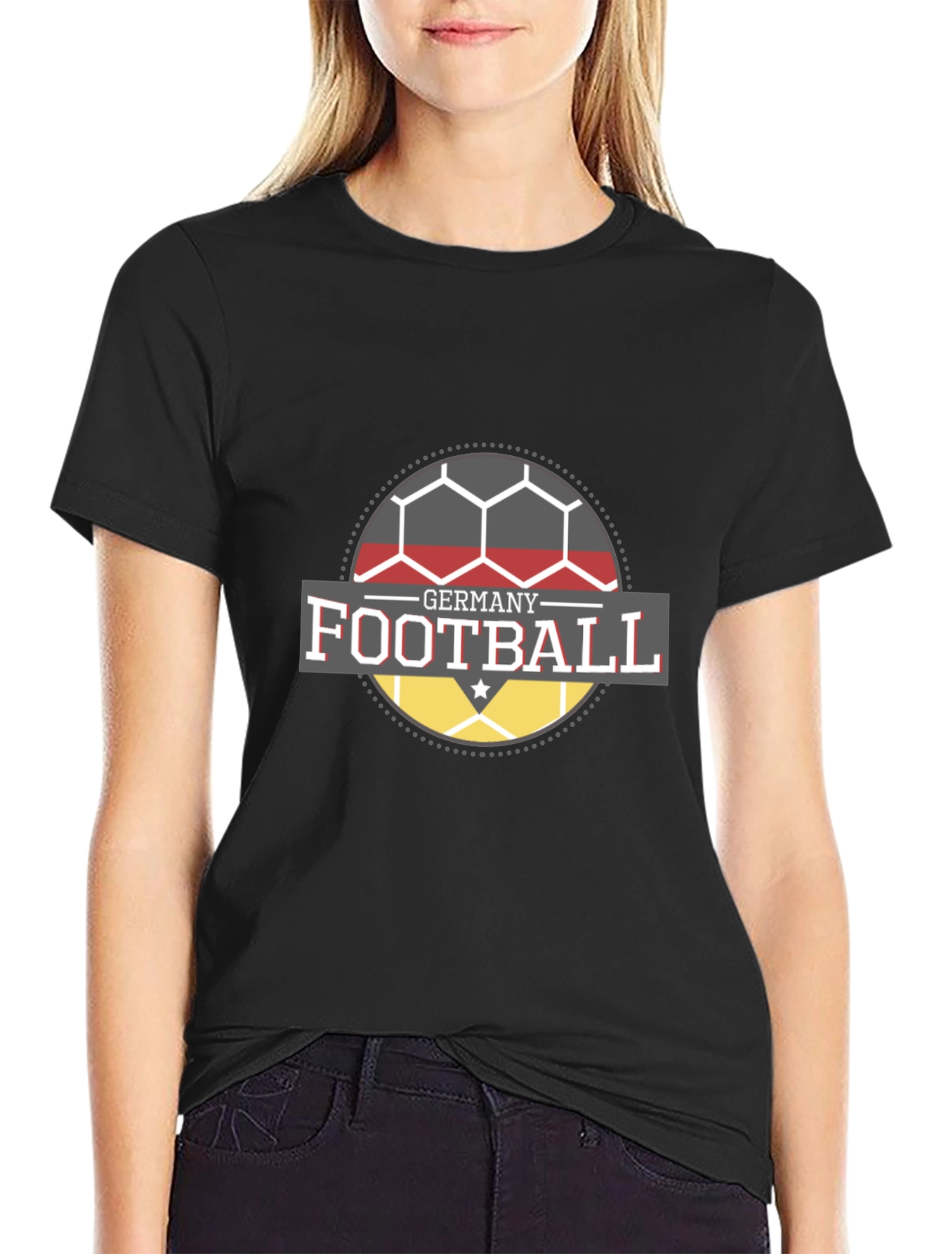 Germany Football T-Shirt - Black Soccer Fan Tee