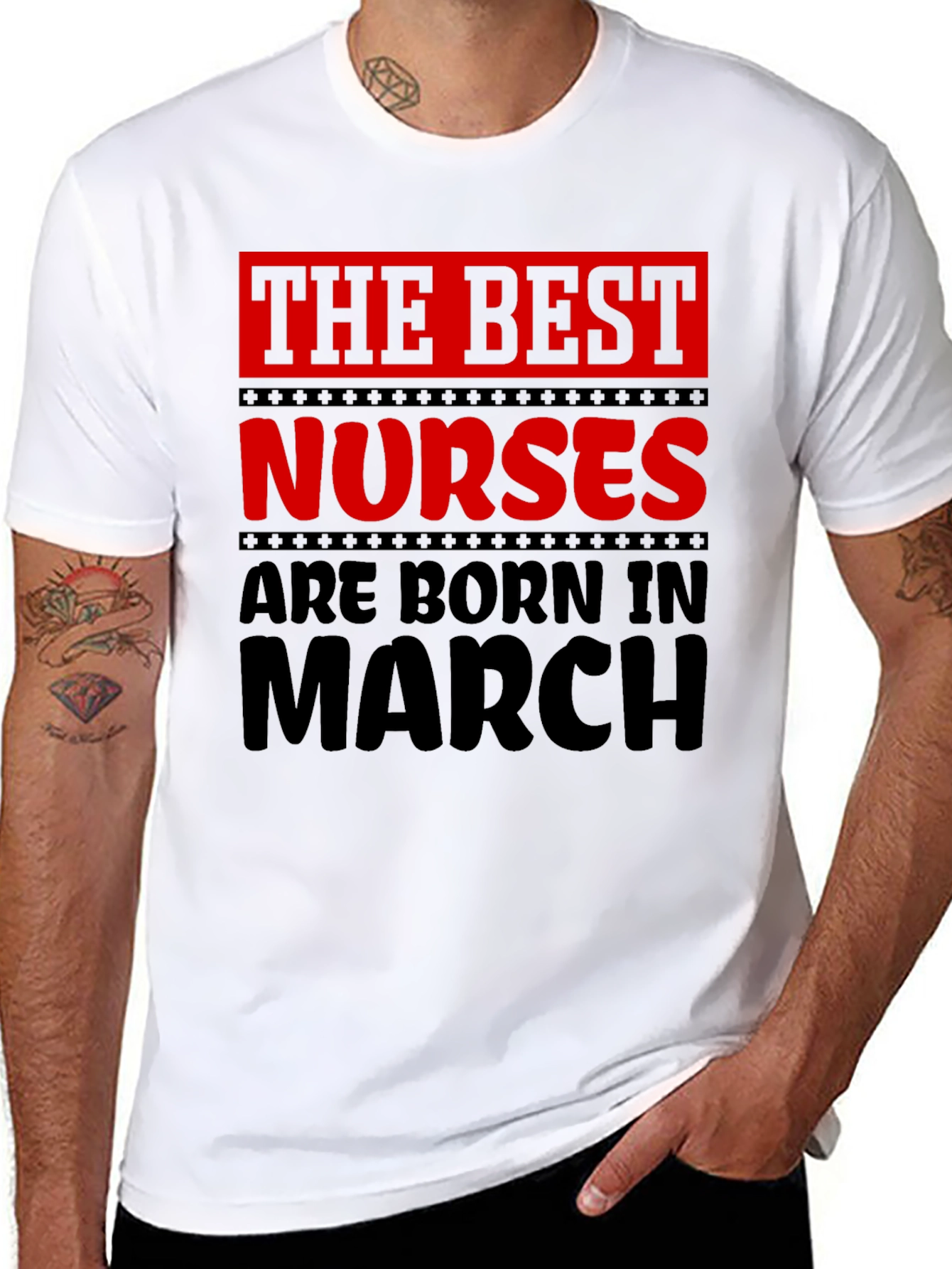 Best Nurses Born in March T-Shirt