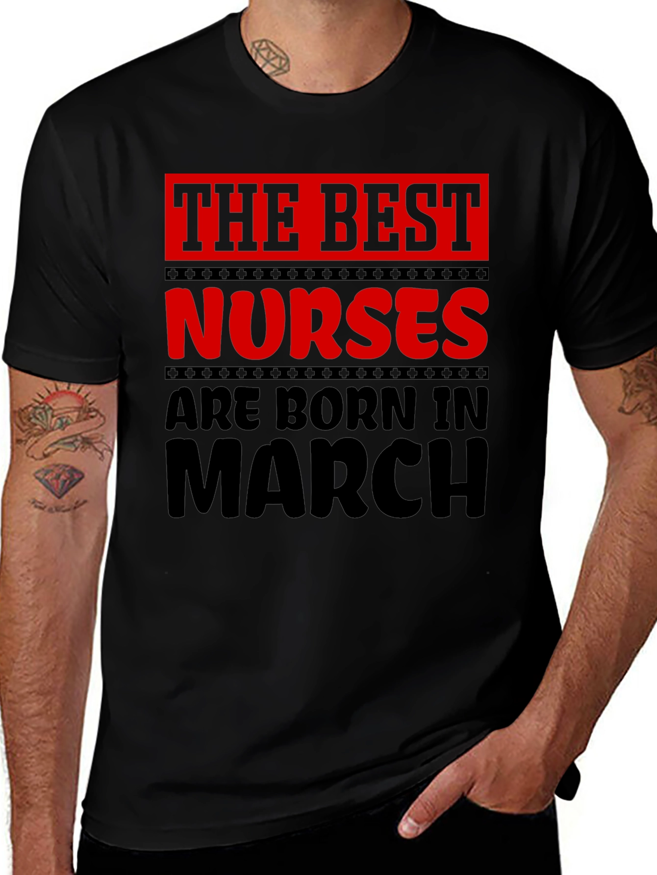 Best Nurses Born in March T-Shirt