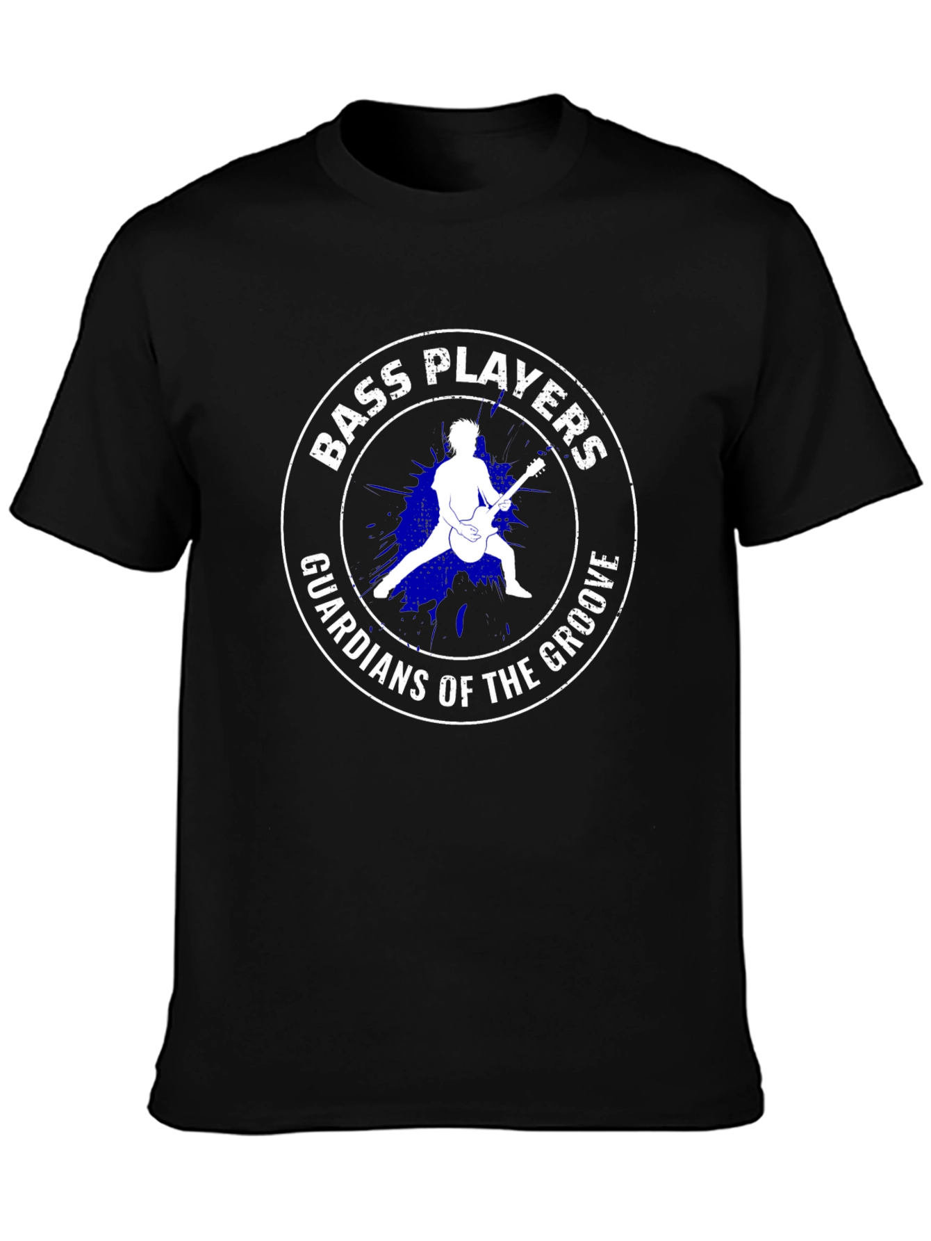 Bass Players Guardians of the Groove Black T-Shirt
