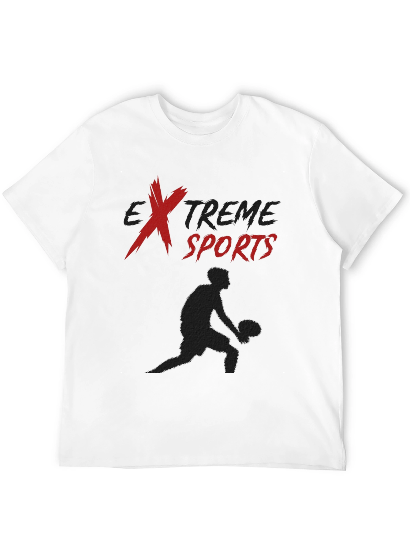 Extreme Sports Graphic Tee - Black Casual Shirt