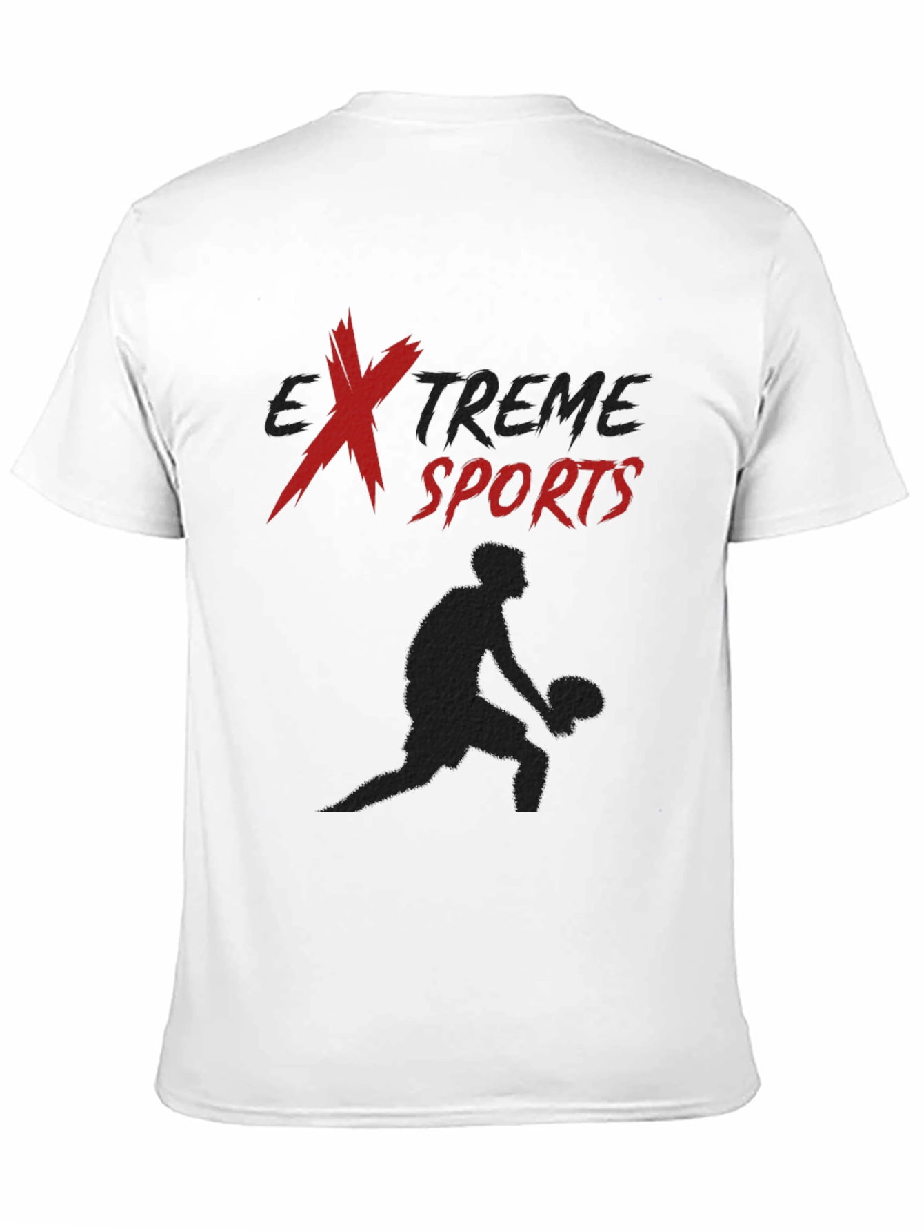 Extreme Sports Graphic Tee - Black Casual Shirt
