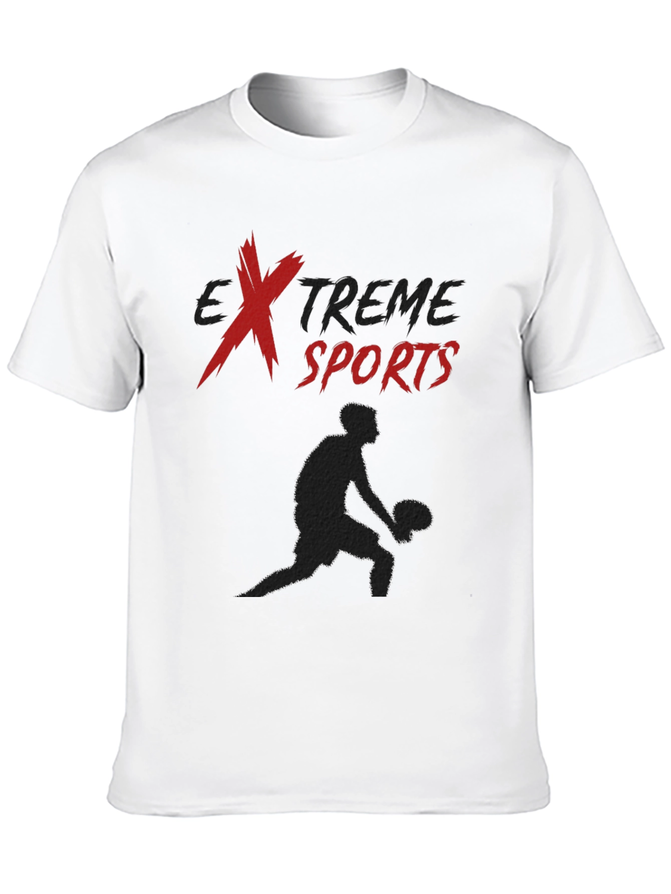 Extreme Sports Graphic Tee - Black Casual Shirt