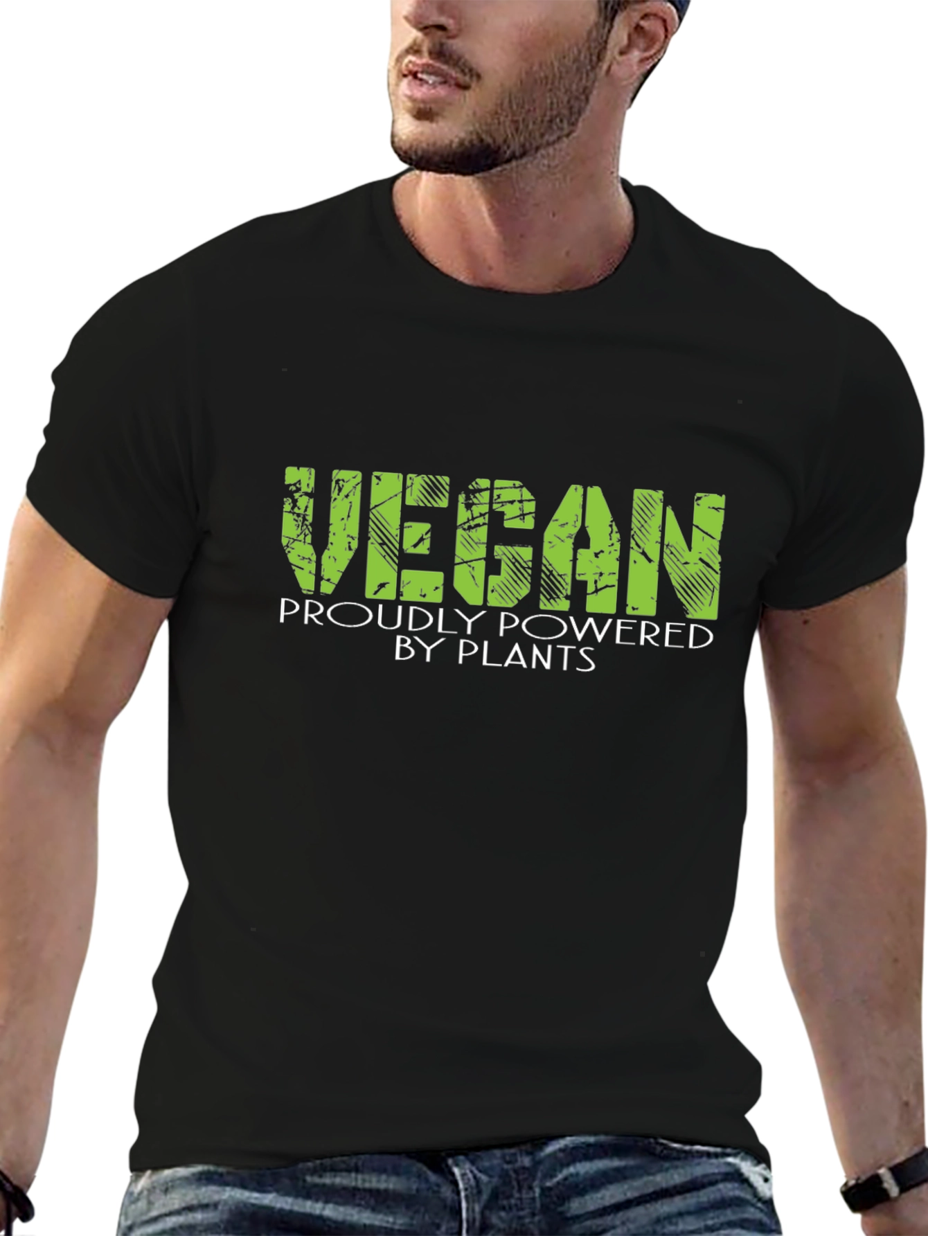 Vegan Powered By Plants Black T-Shirt