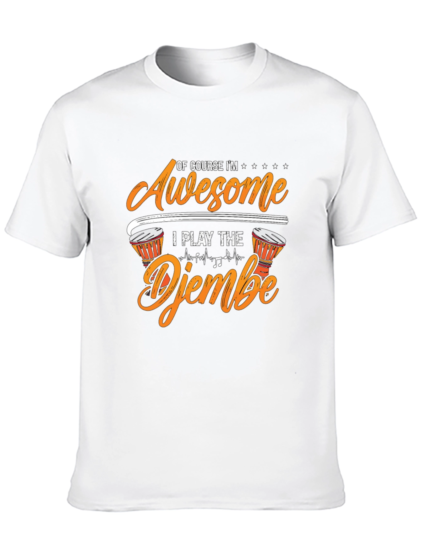 Awesome Djembe Player Graphic T-Shirt