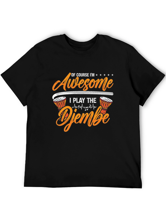 Awesome Djembe Player Graphic T-Shirt