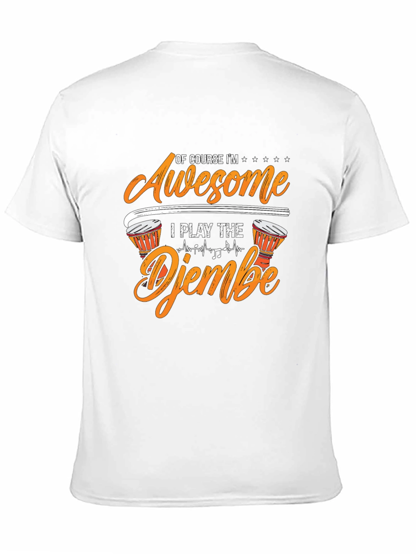 Awesome Djembe Player Graphic T-Shirt
