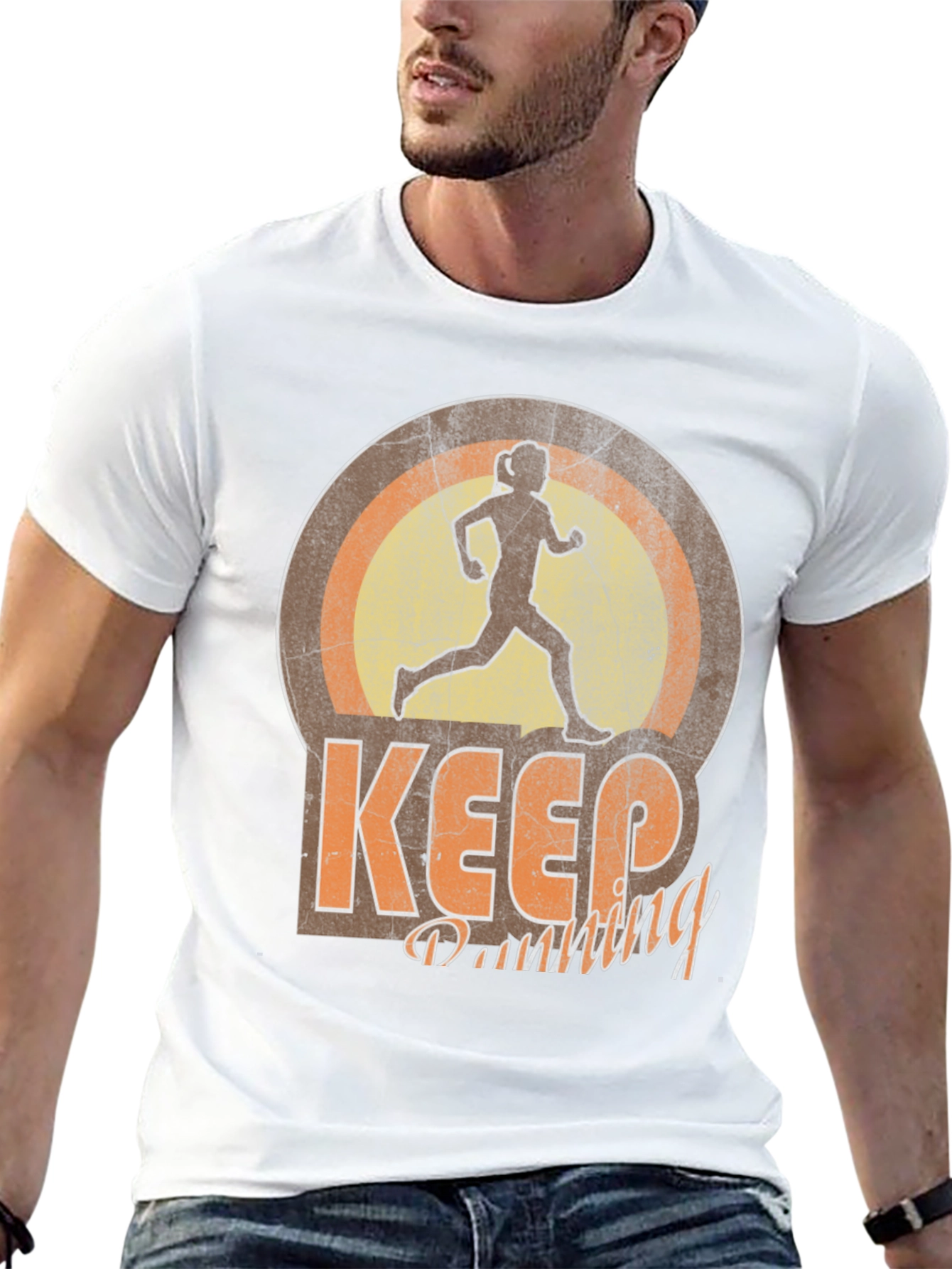 Keep Running T-Shirt Athletic Style Tee