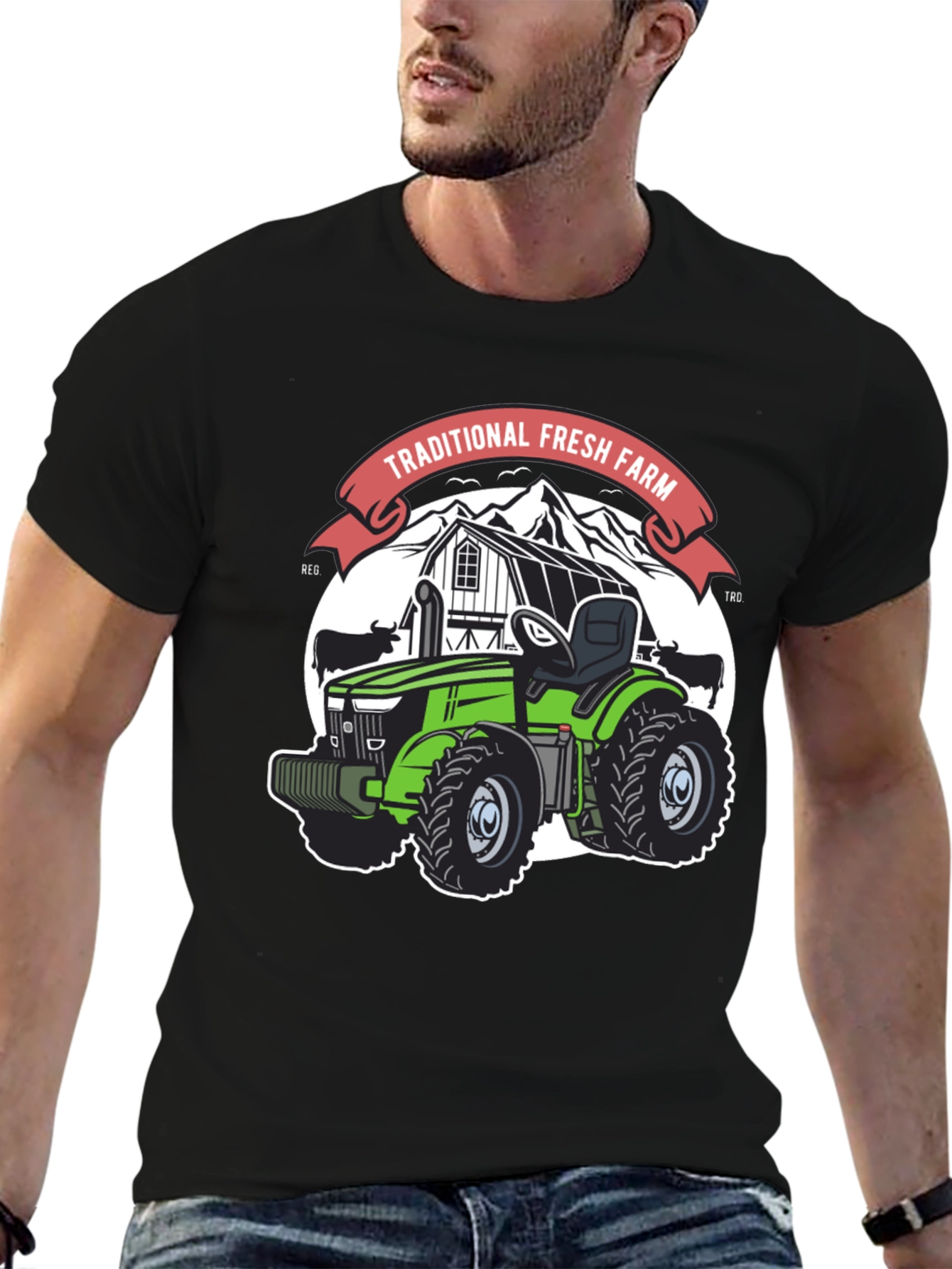 Traditional Fresh Farm Tractor T-Shirt