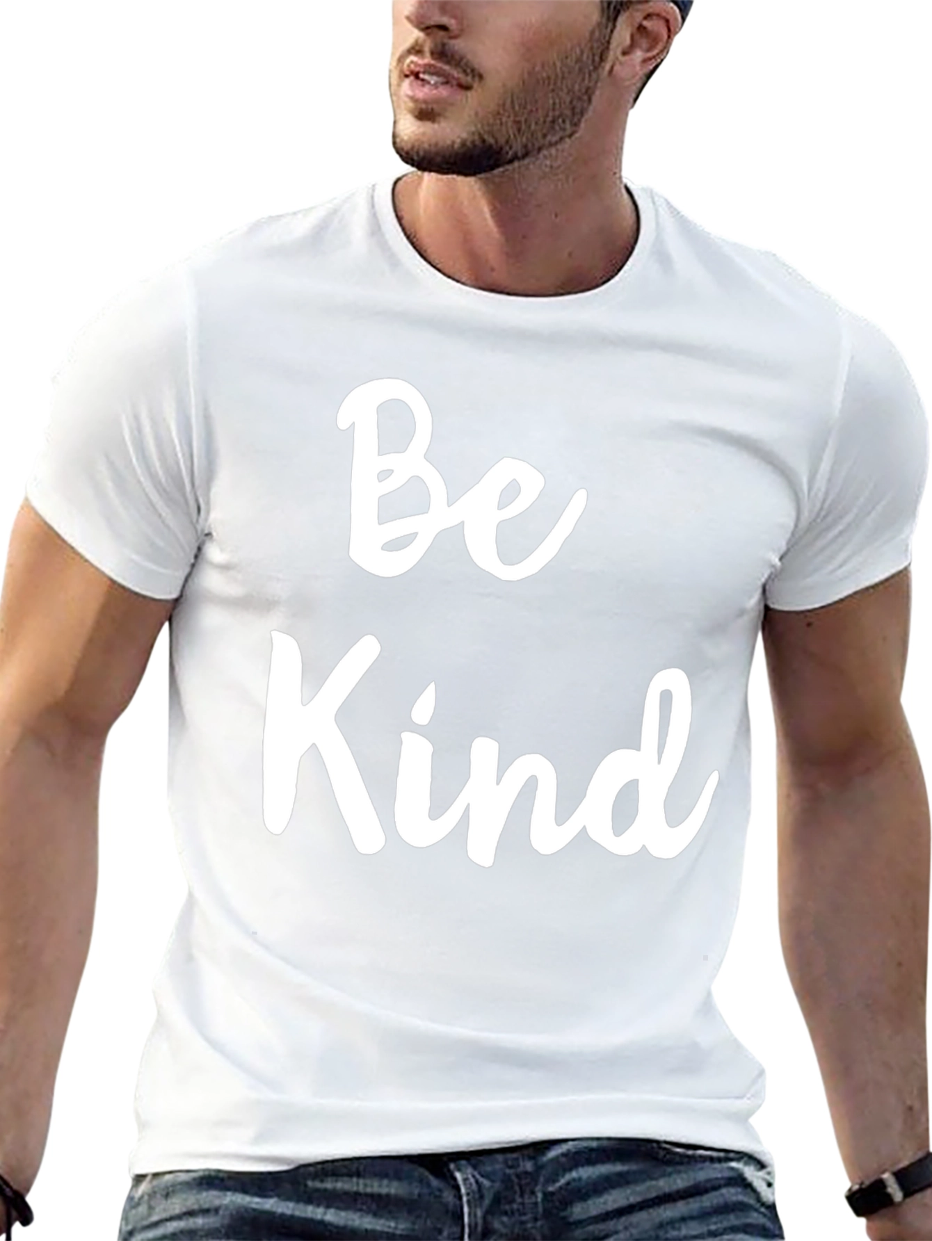 Be Kind Black T-Shirt - Positive Message Apparel
