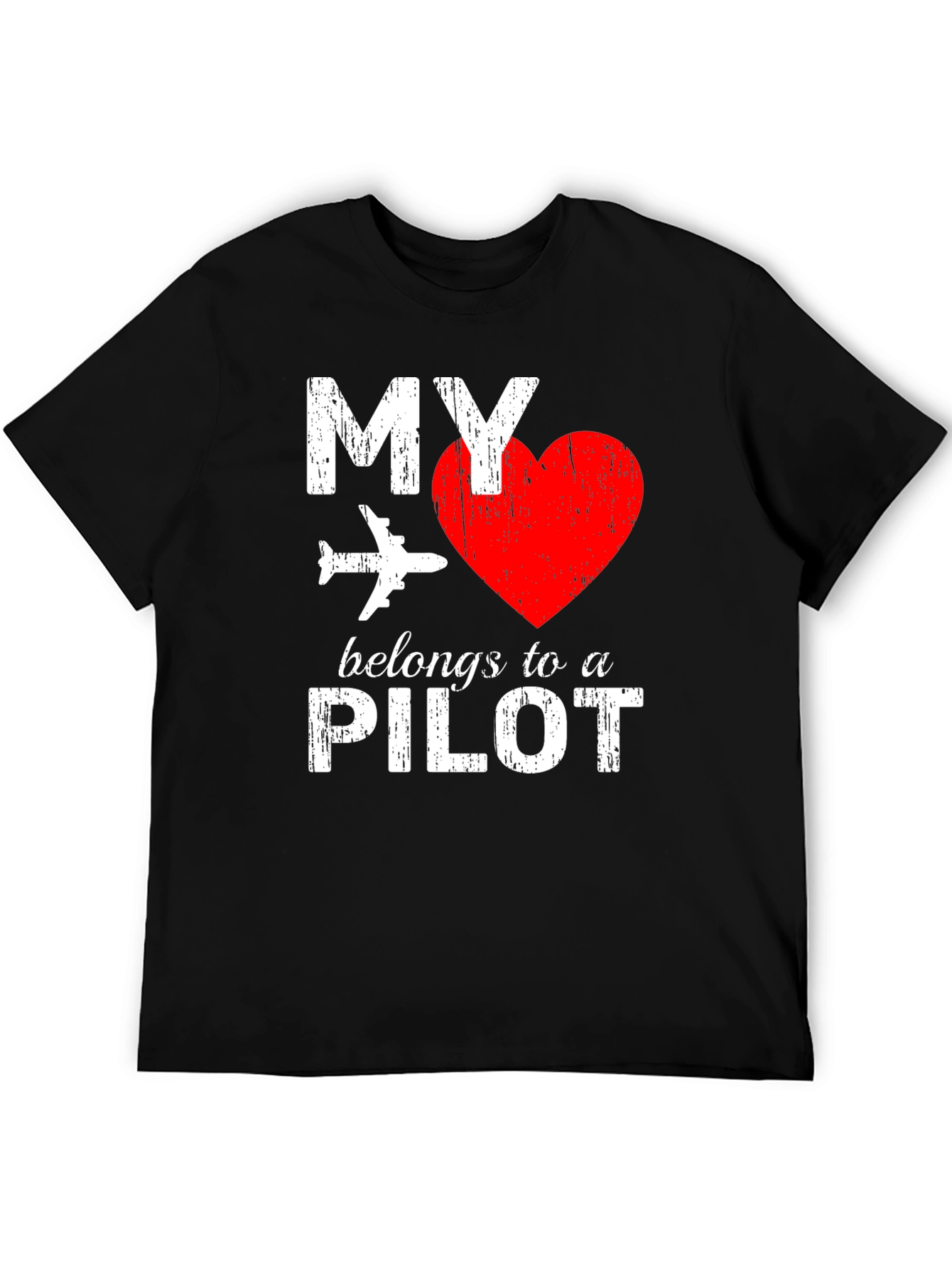 My Heart Belongs to a Pilot T-Shirt