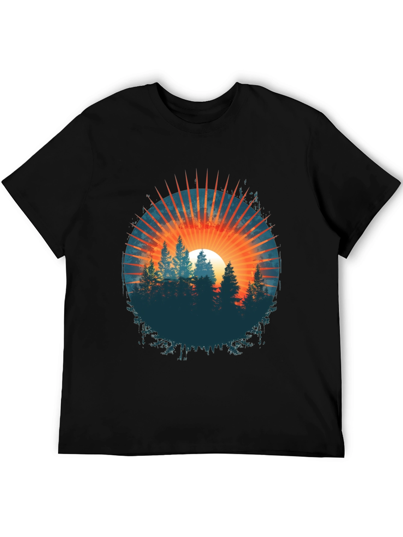Sunset Forest Graphic Tee - Nature Inspired T-Shirt