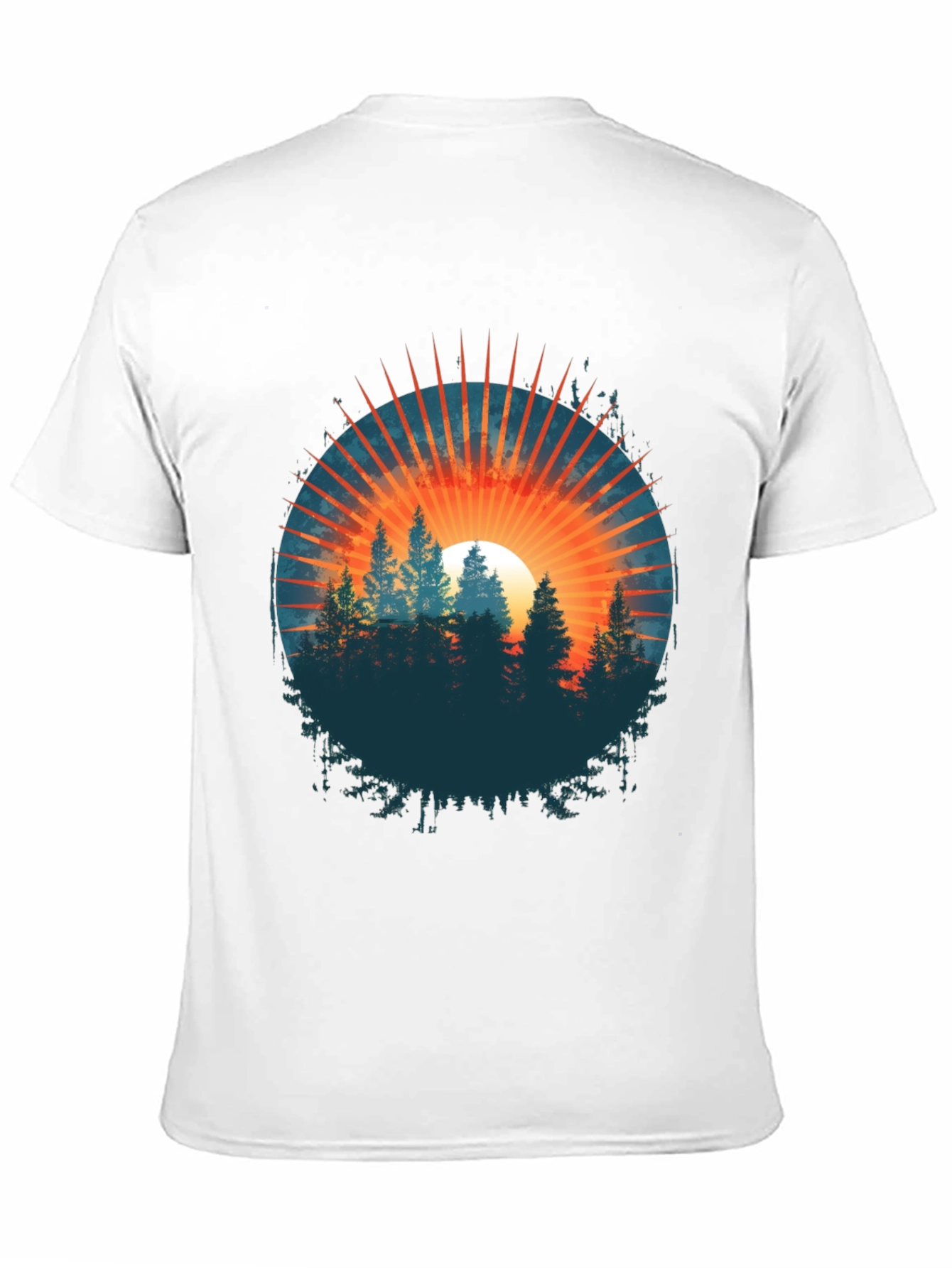 Sunset Forest Graphic Tee - Nature Inspired T-Shirt