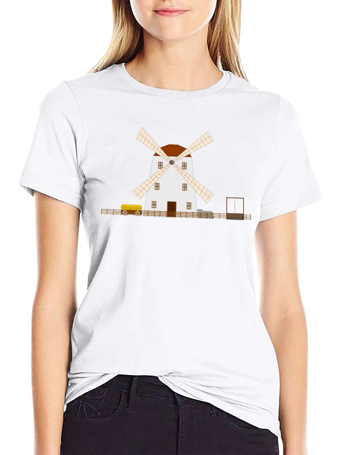 Windmill Graphic Tee - Classic Black T-Shirt