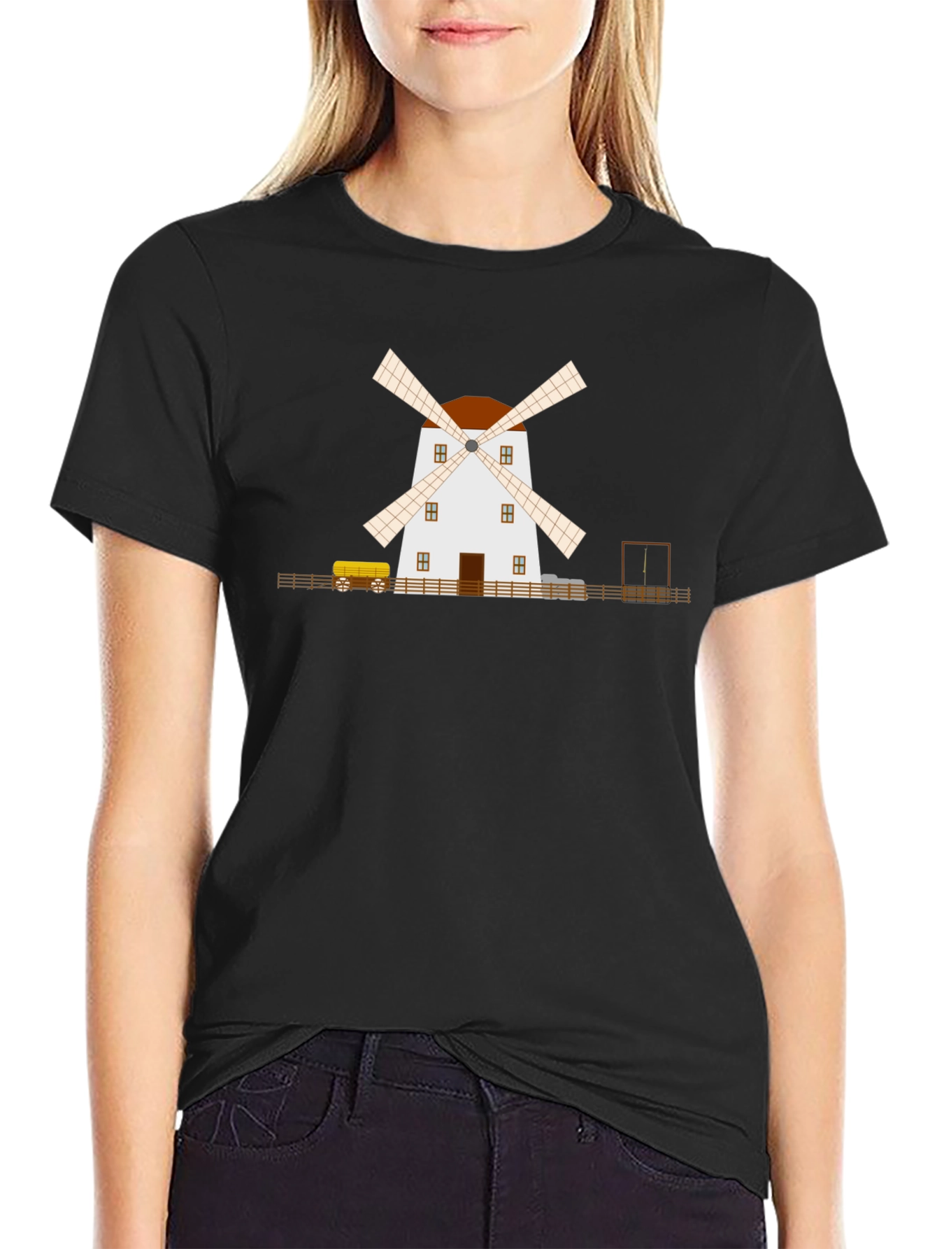 Windmill Graphic Tee - Classic Black T-Shirt