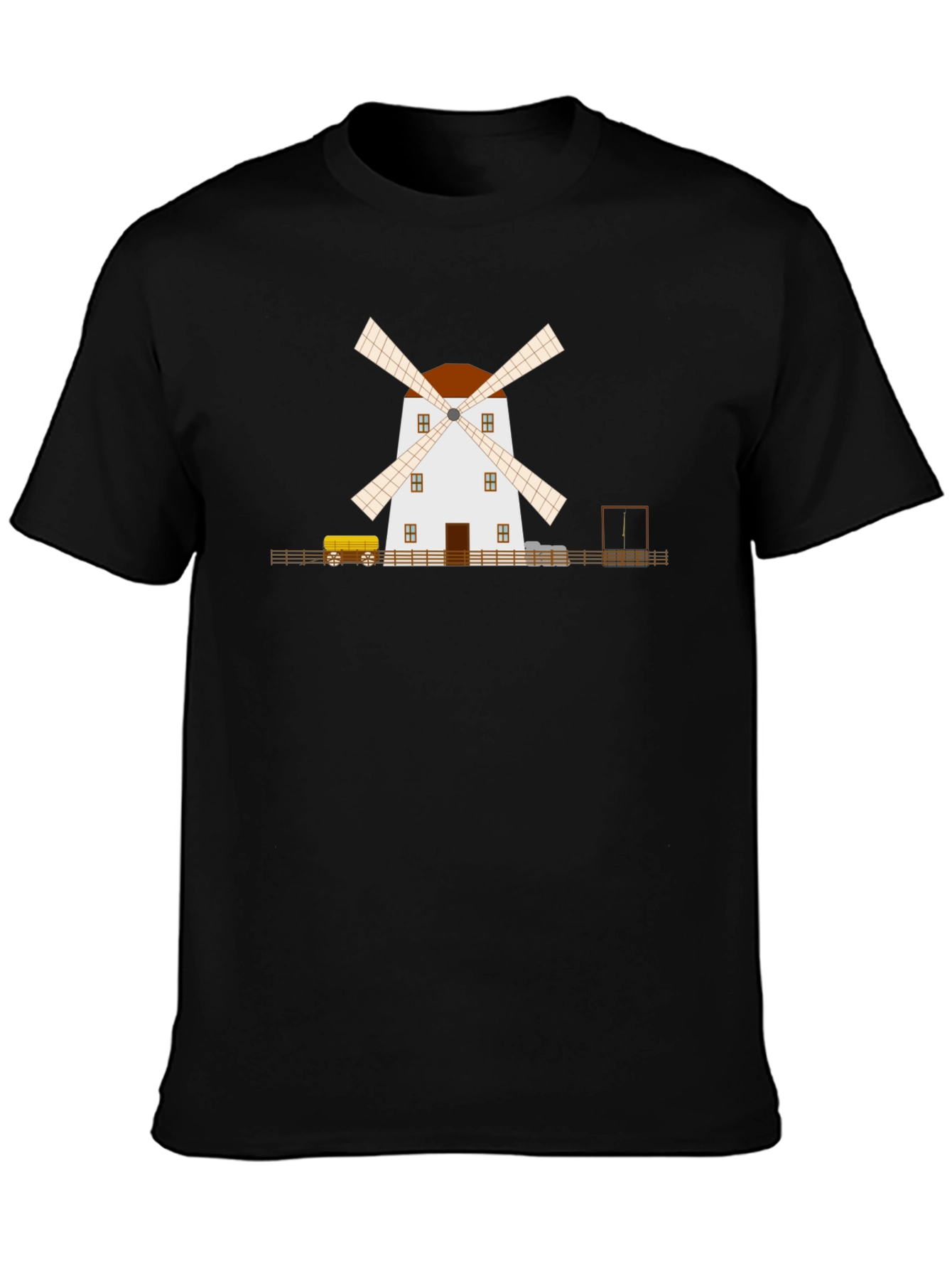 Windmill Graphic Tee - Classic Black T-Shirt