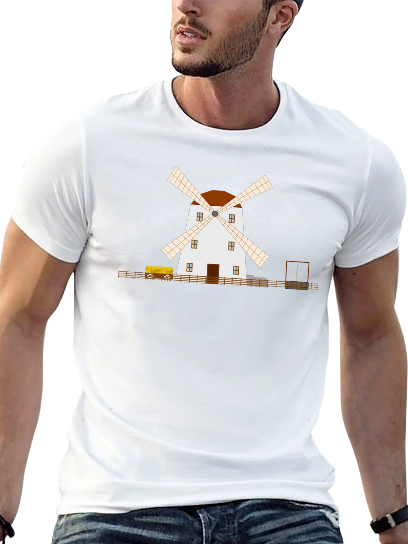 Windmill Graphic Tee - Classic Black T-Shirt
