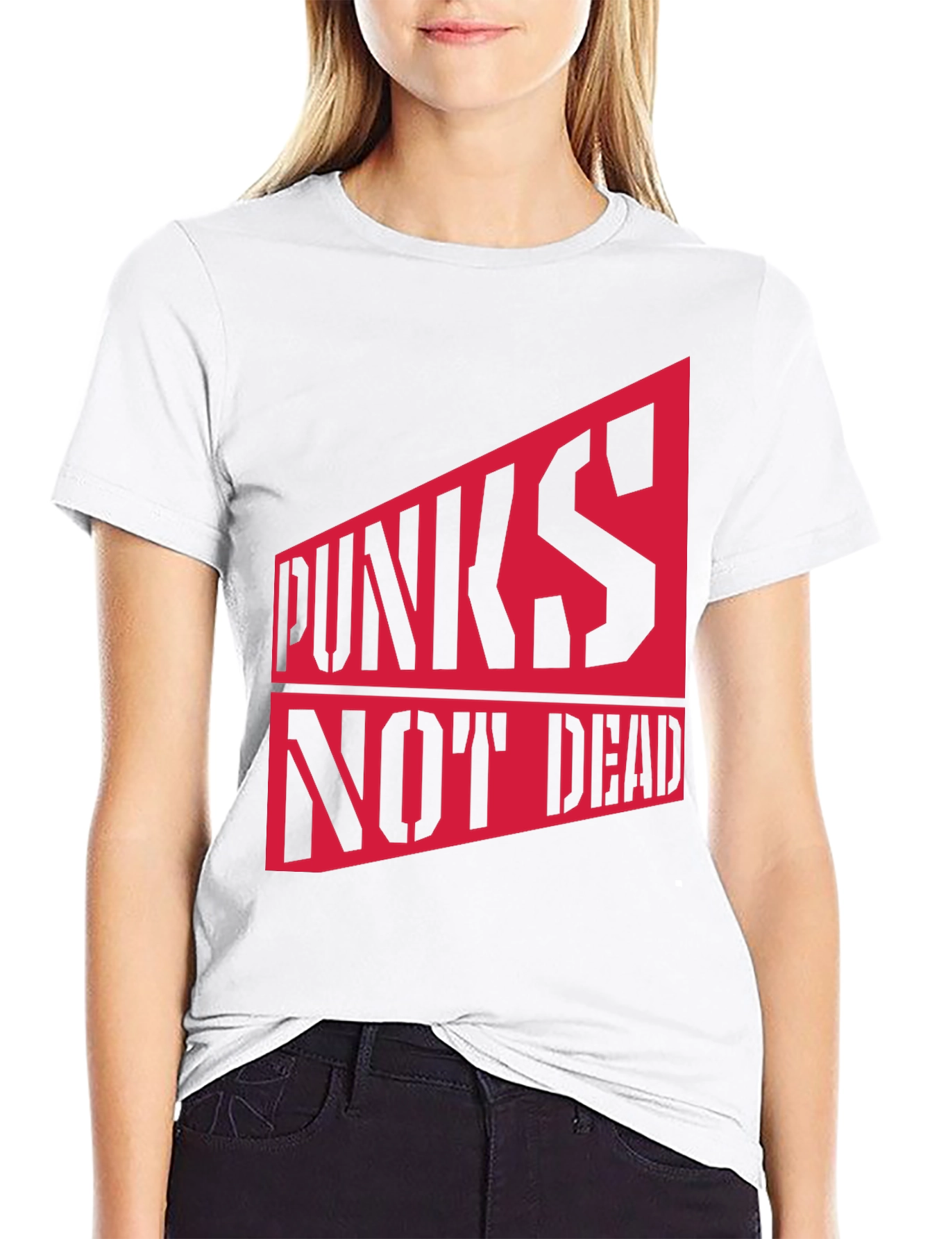 Punks Not Dead Graphic Tee - Bold Statement Shirt