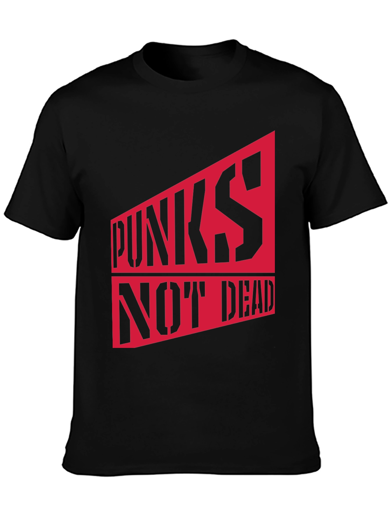 Punks Not Dead Graphic Tee - Bold Statement Shirt