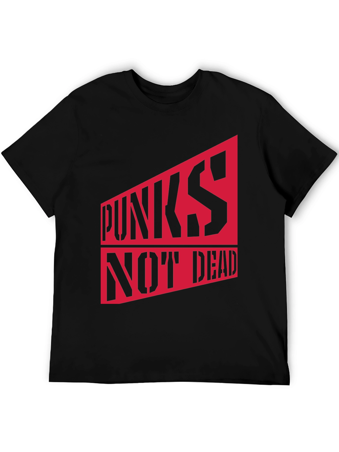 Punks Not Dead Graphic Tee - Bold Statement Shirt