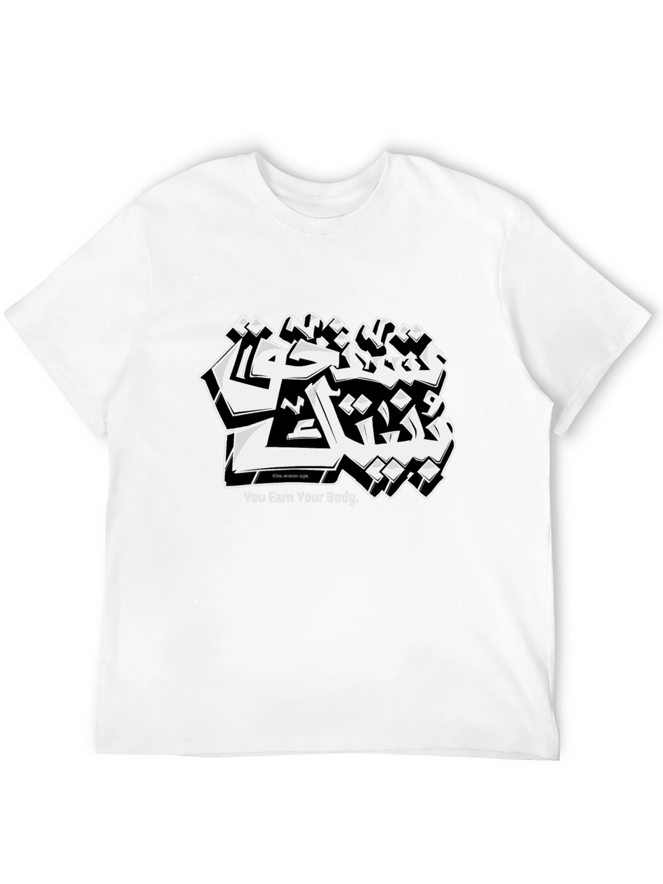 Black Graphic Tee - Earn Your Body