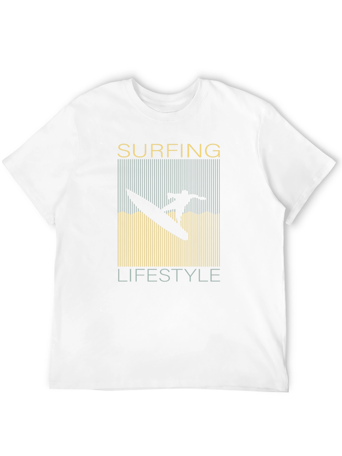 Surfing Lifestyle Graphic T-Shirt Black Mens