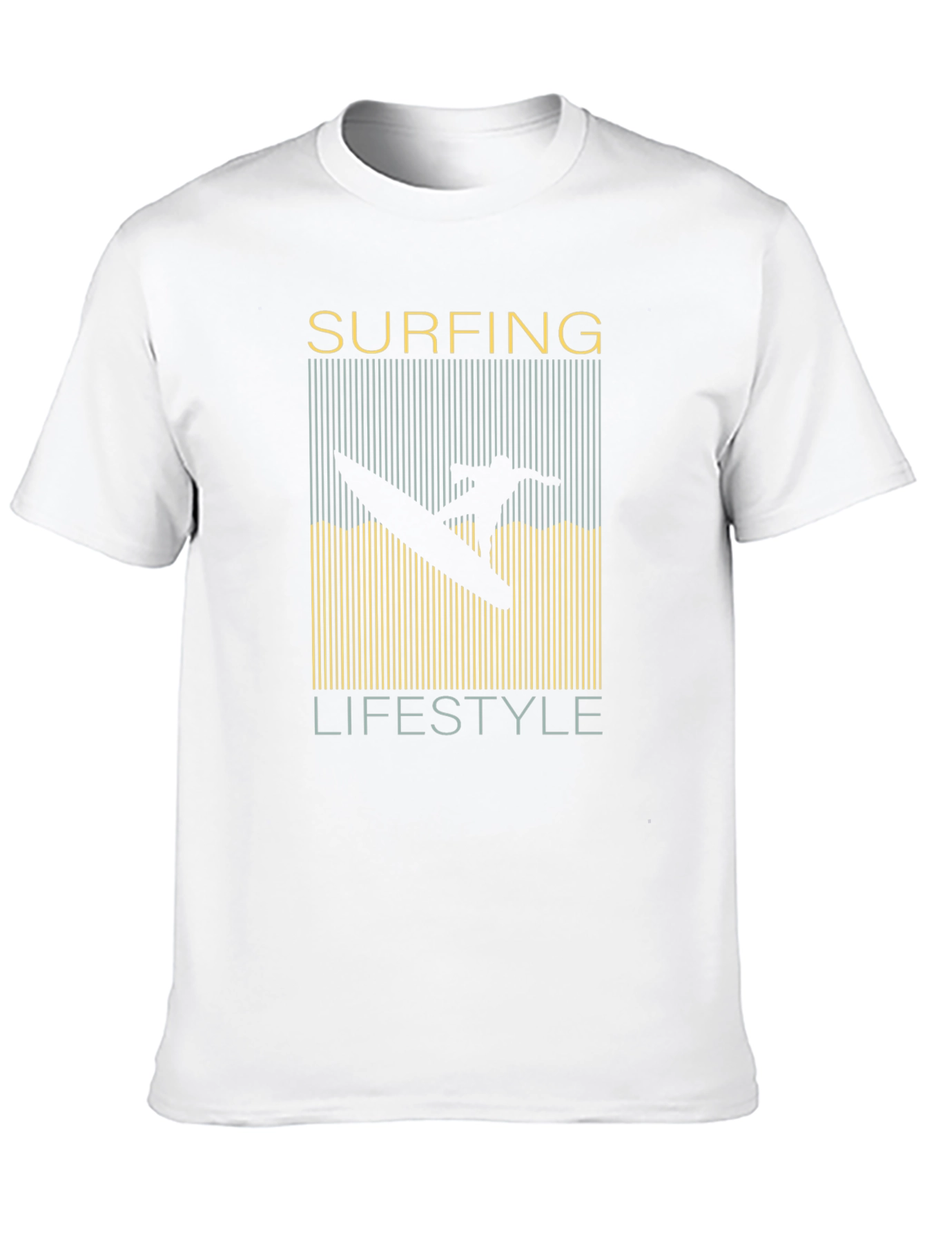 Surfing Lifestyle Graphic T-Shirt Black Mens
