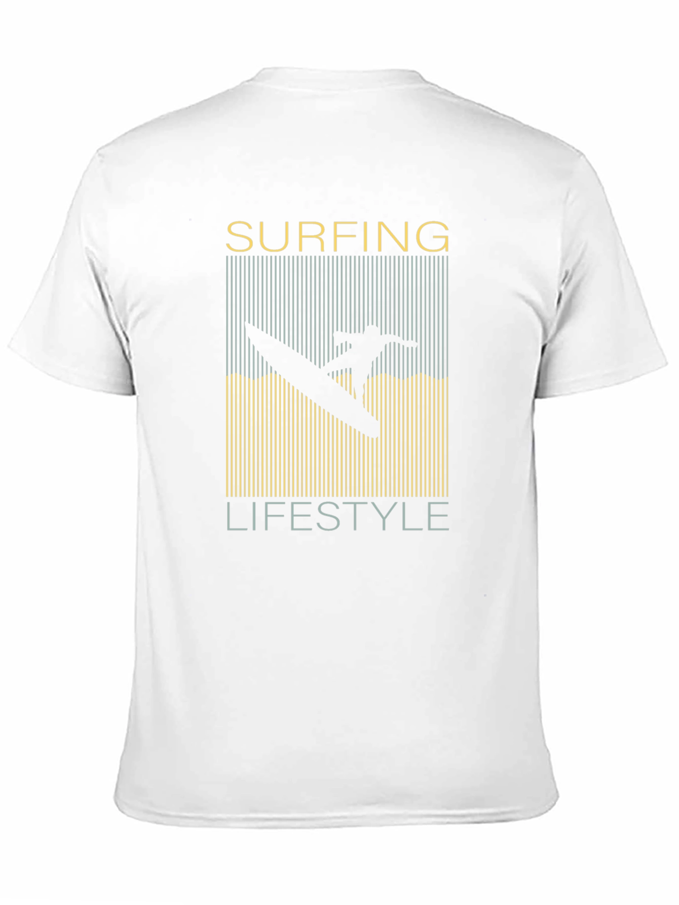 Surfing Lifestyle Graphic T-Shirt Black Mens