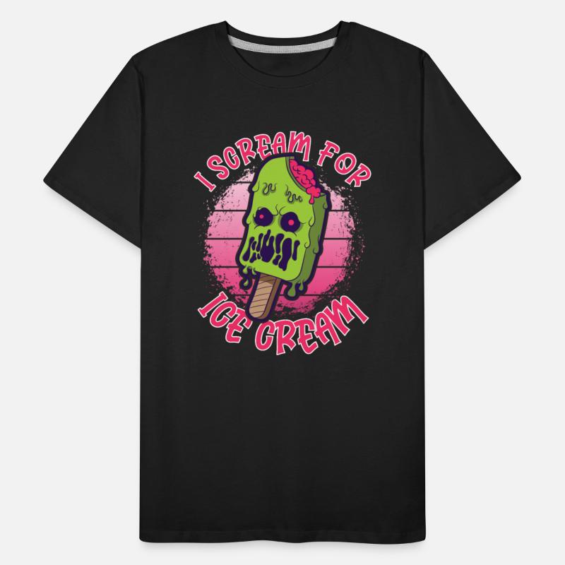 Ice Cream Lover Funny Ice I Love Ice Cream Horror