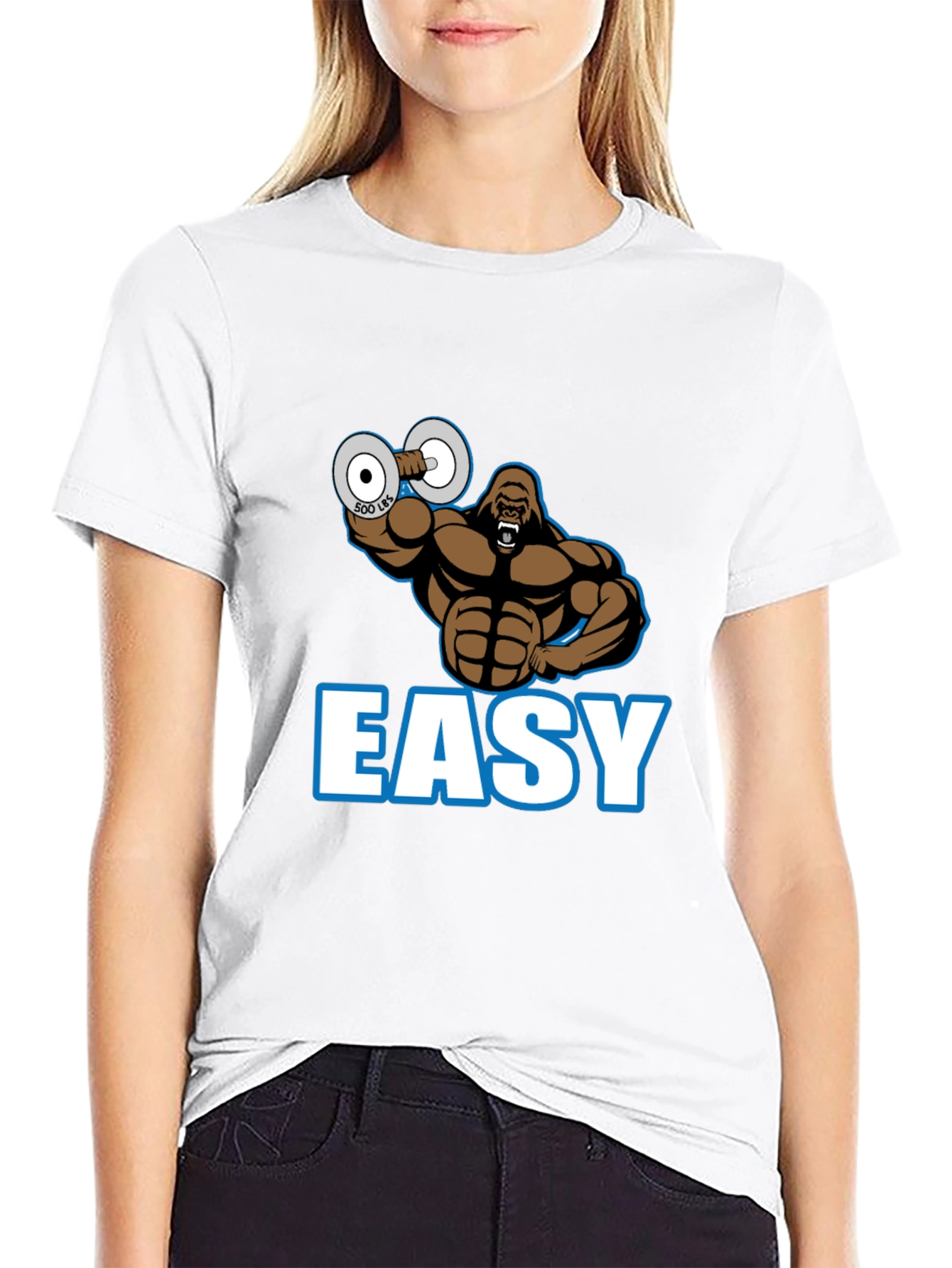 Easy Gorilla Lifting 500 Lbs Gym T-Shirt