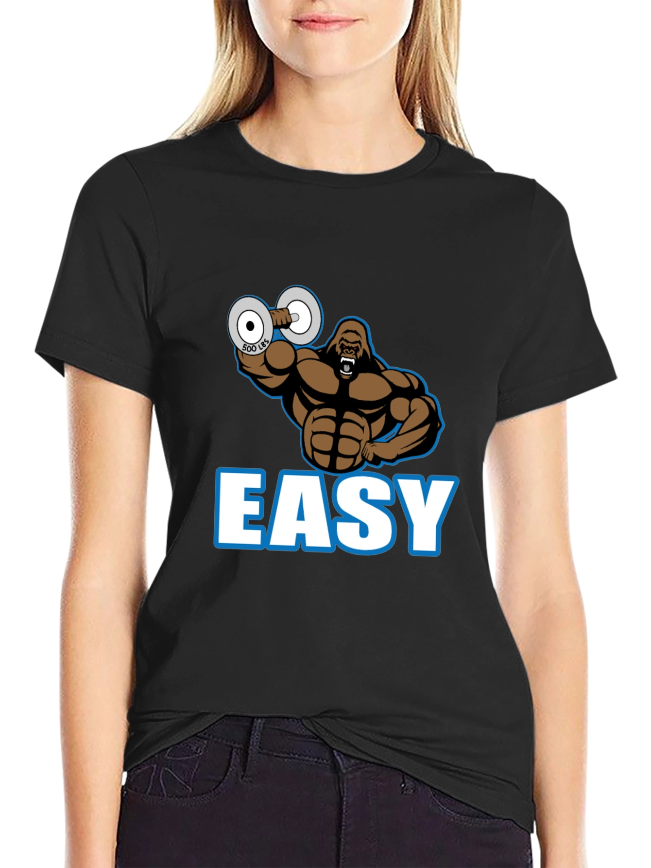 Easy Gorilla Lifting 500 Lbs Gym T-Shirt