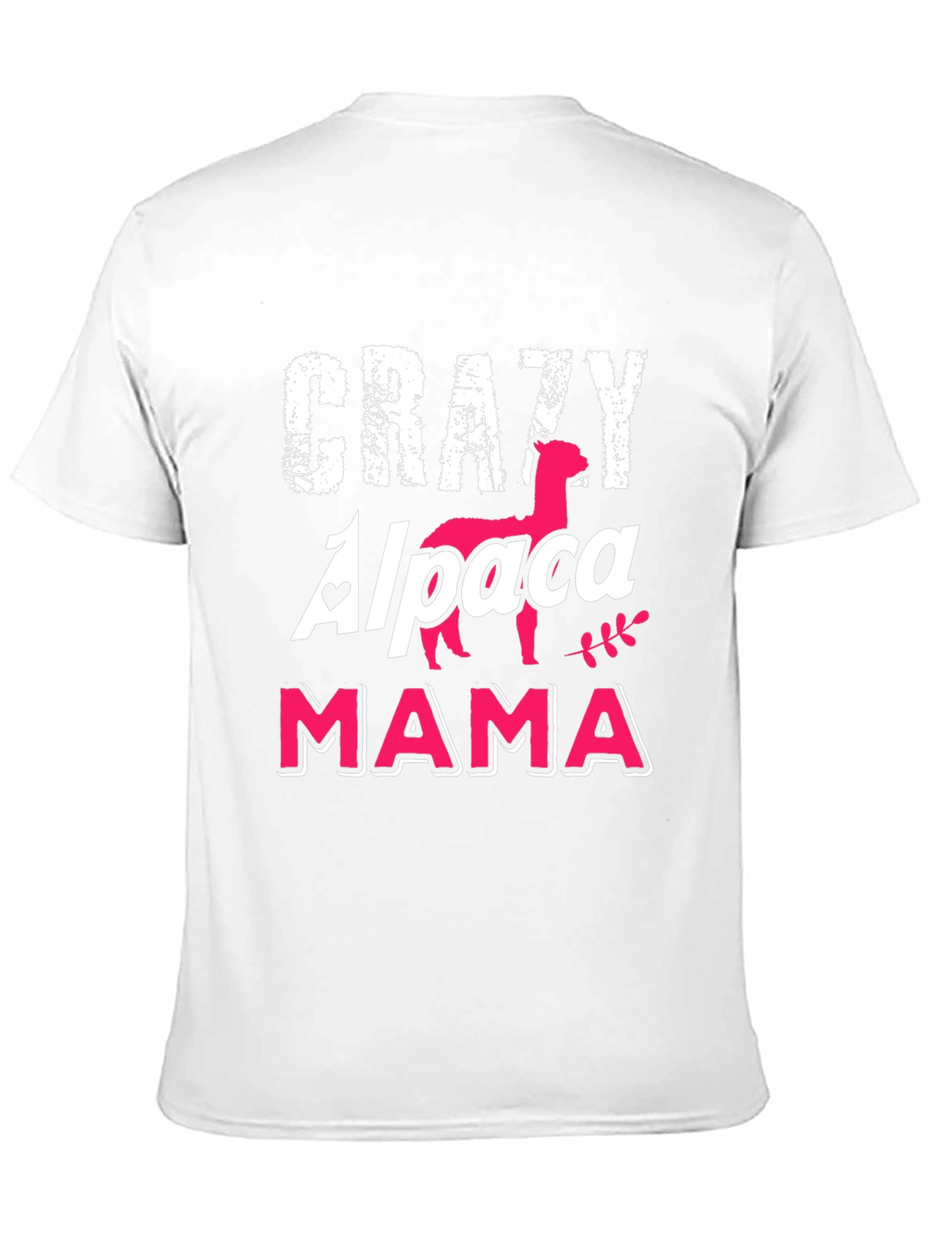 Crazy Alpaca Mama Black T-Shirt