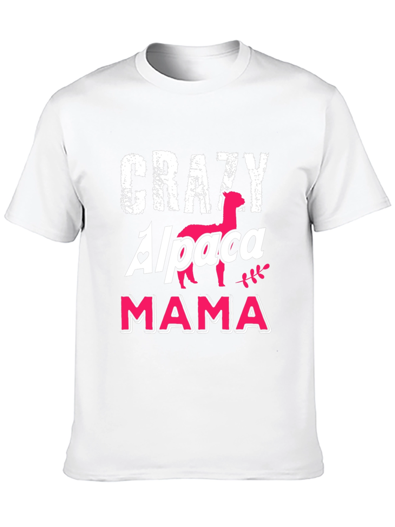 Crazy Alpaca Mama Black T-Shirt