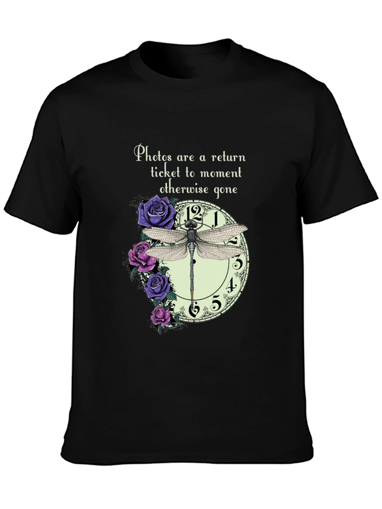 Dragonfly Clock Photos T-Shirt