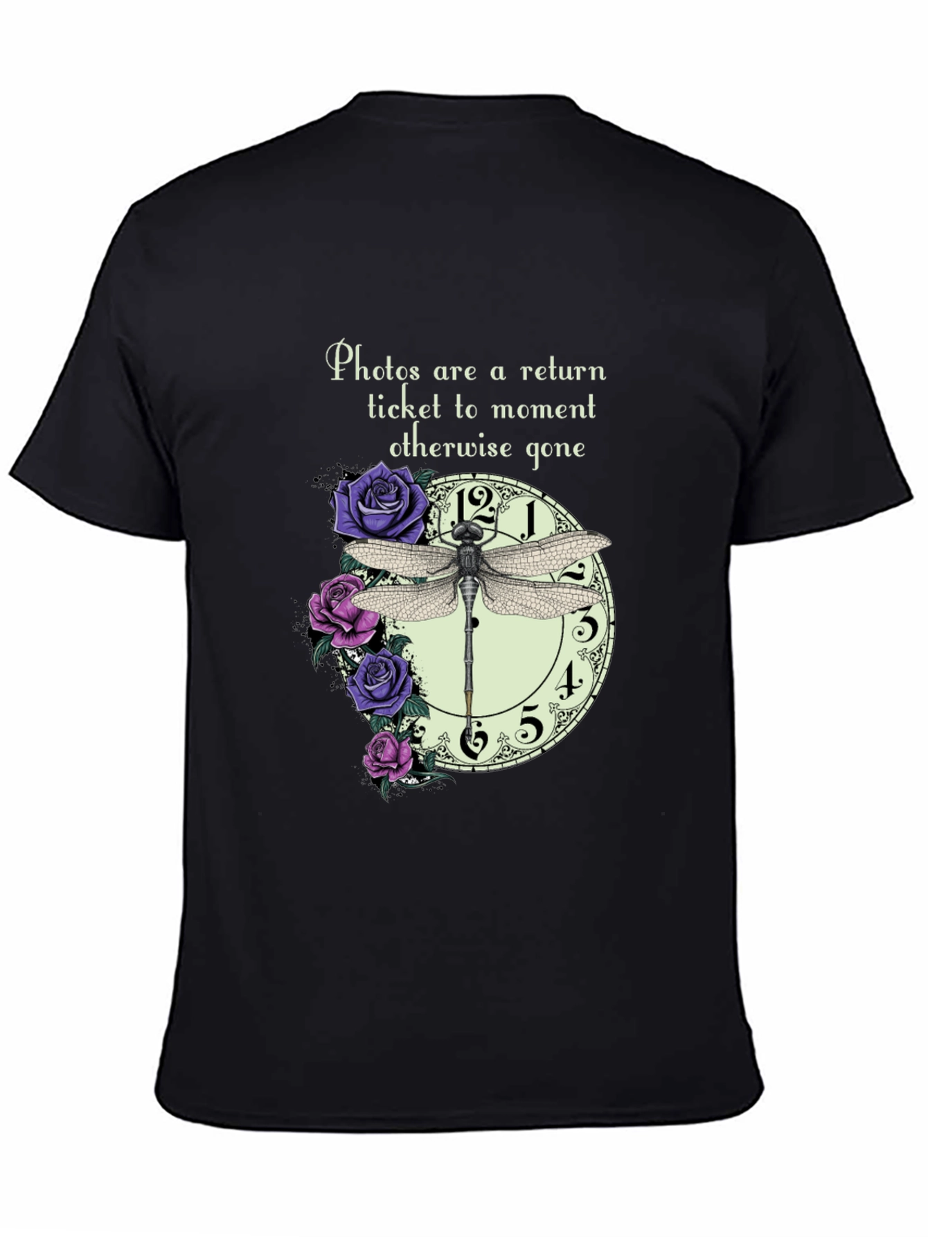 Dragonfly Clock Photos T-Shirt