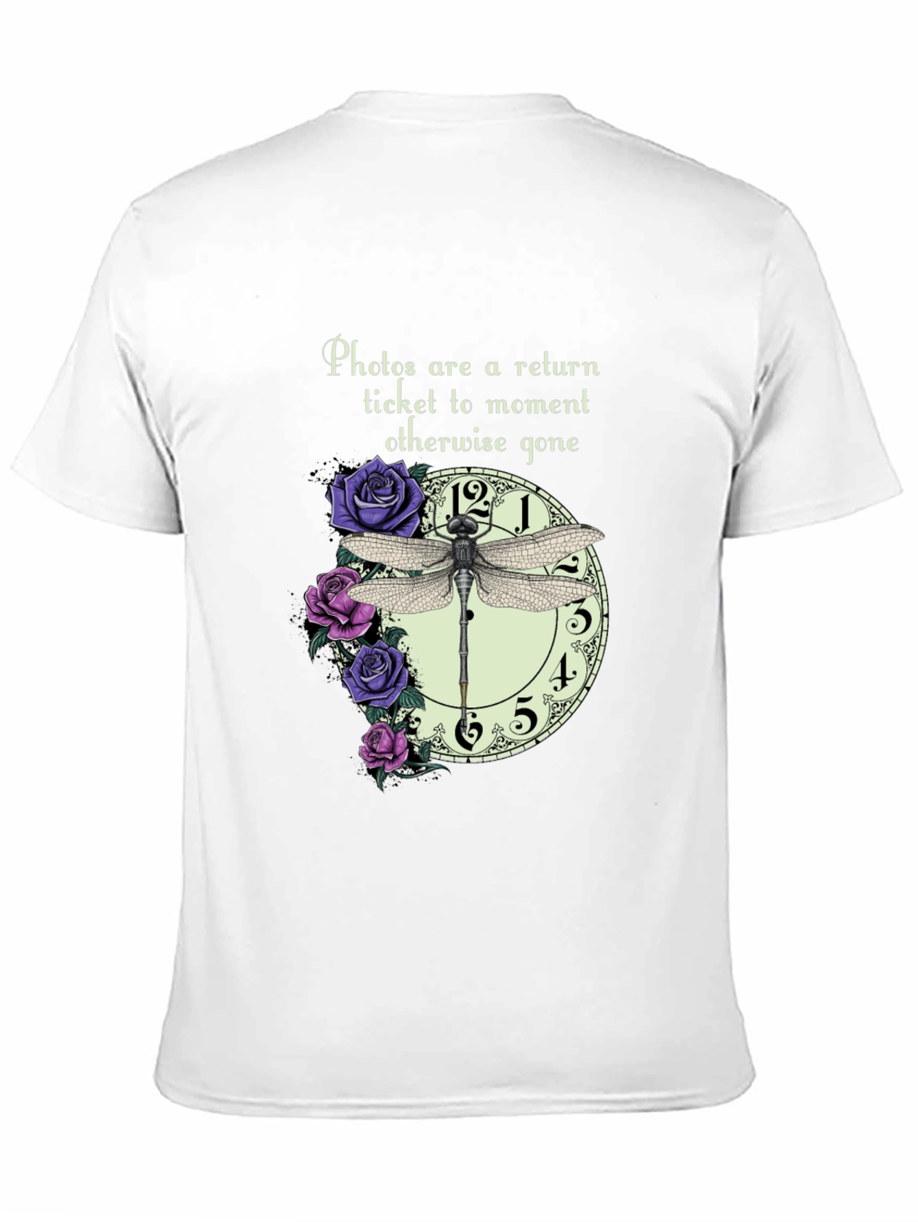 Dragonfly Clock Photos T-Shirt