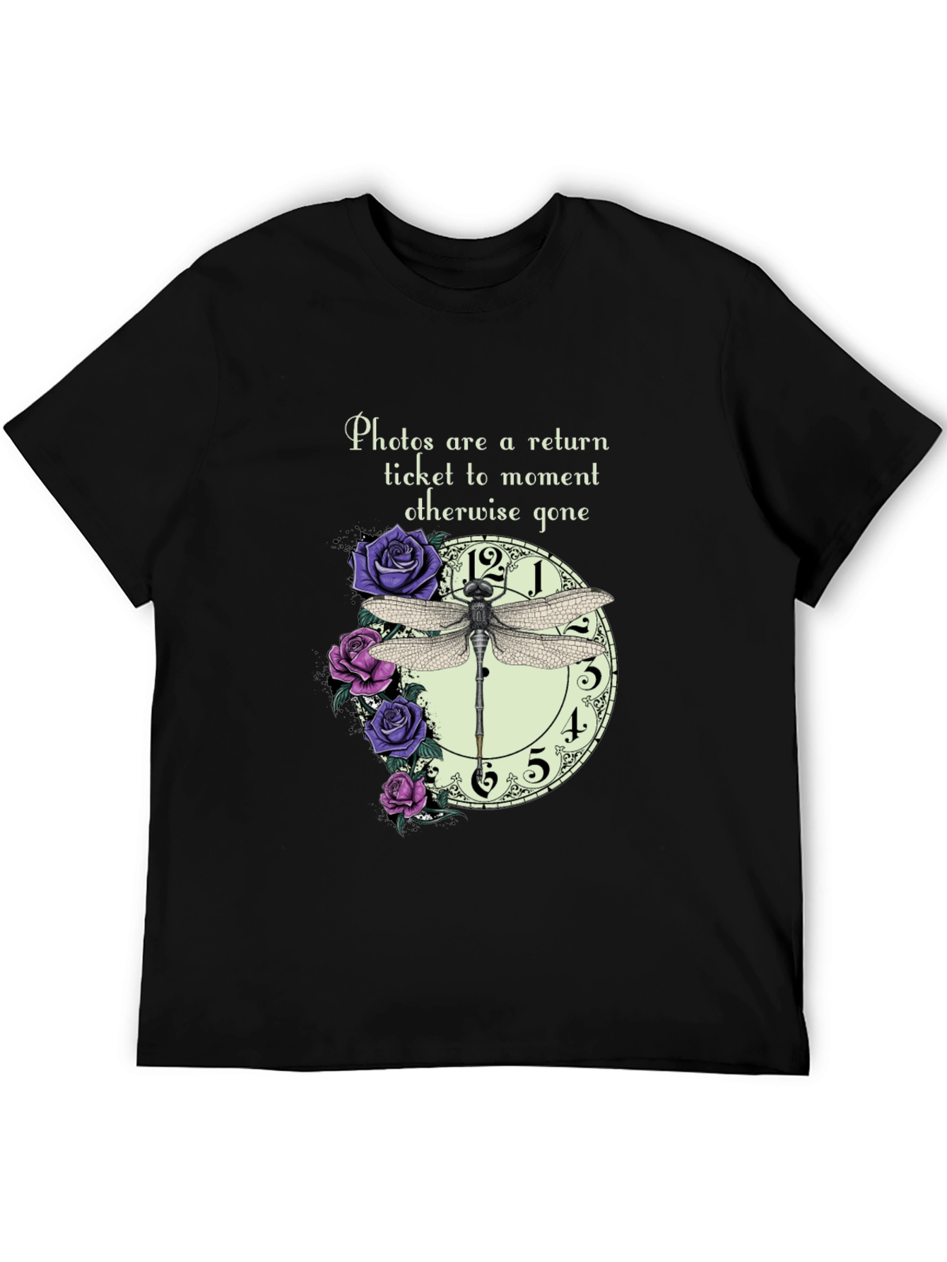 Dragonfly Clock Photos T-Shirt