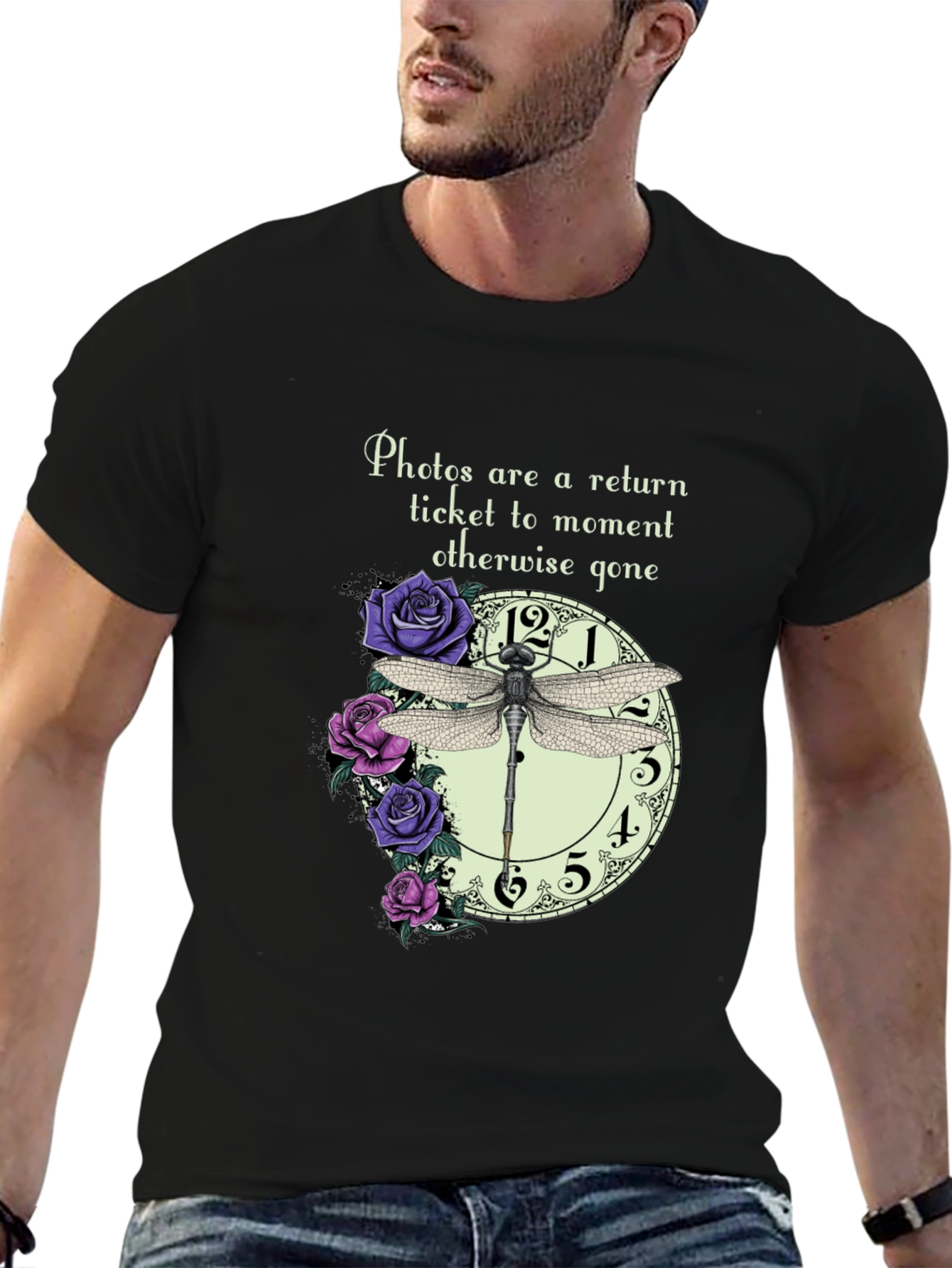 Dragonfly Clock Photos T-Shirt