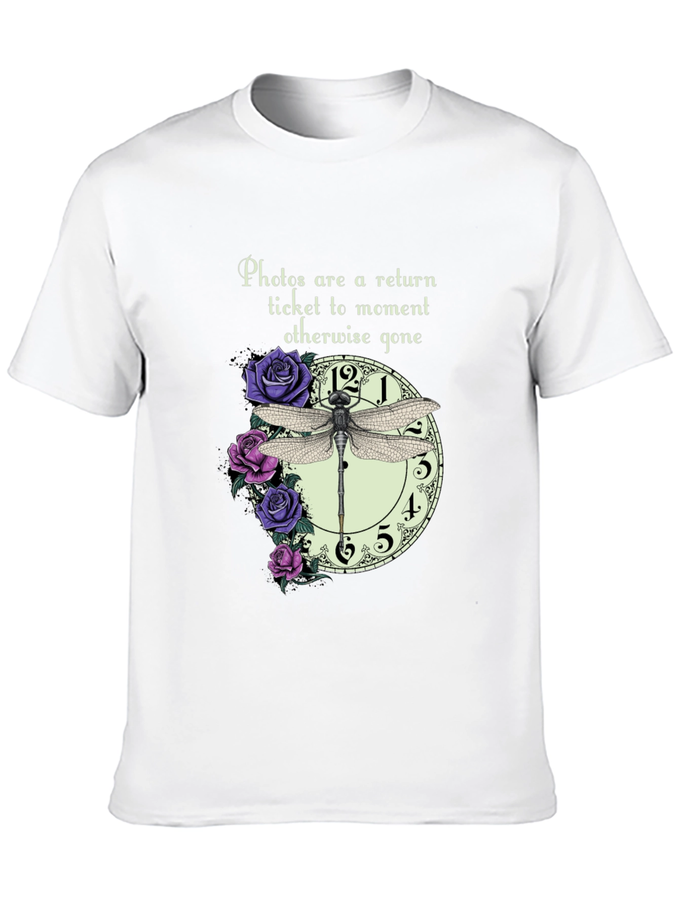 Dragonfly Clock Photos T-Shirt