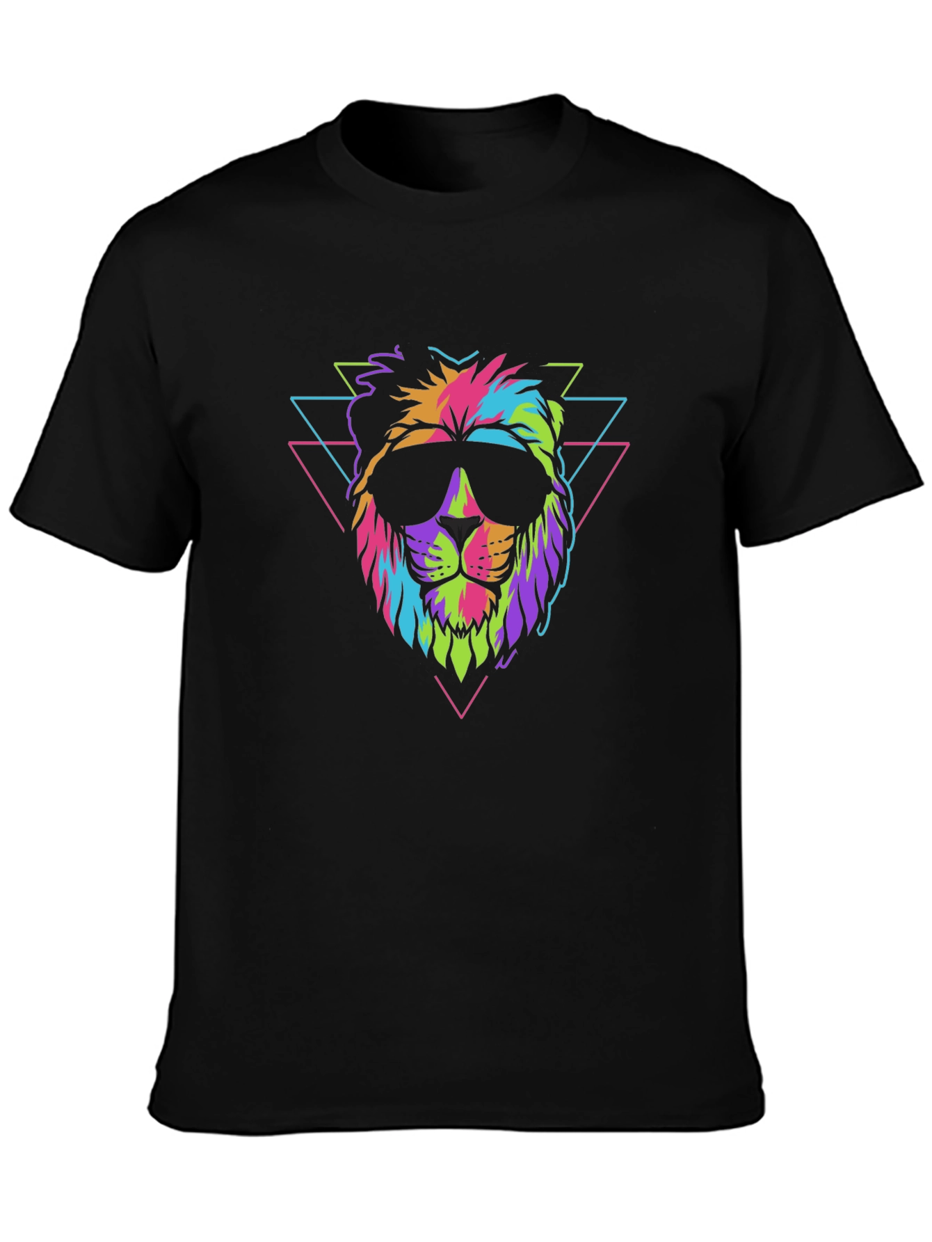 Cool Retro Lion Graphic T-Shirt